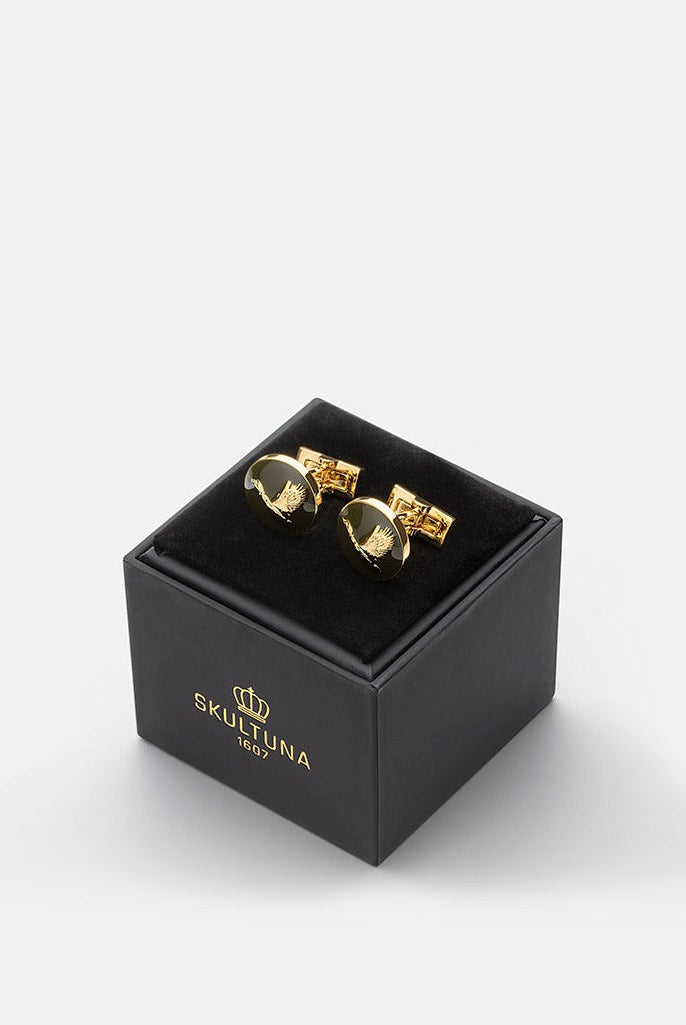 Hunter Cufflinks - Gold plated - Flying Duck — Skultuna 2