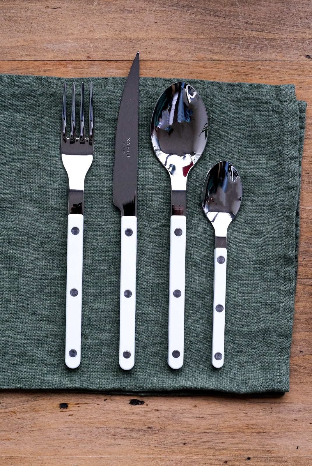 Cutlery Set of 4 pieces - Bistrot White