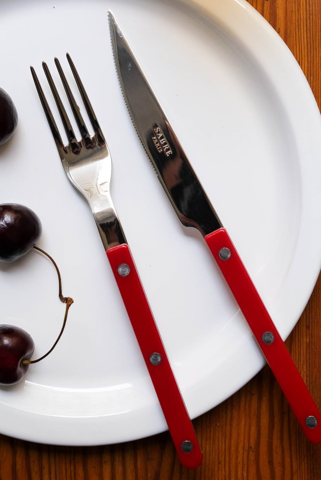 Cutlery Set of 4 pieces - Bistrot Burgundy