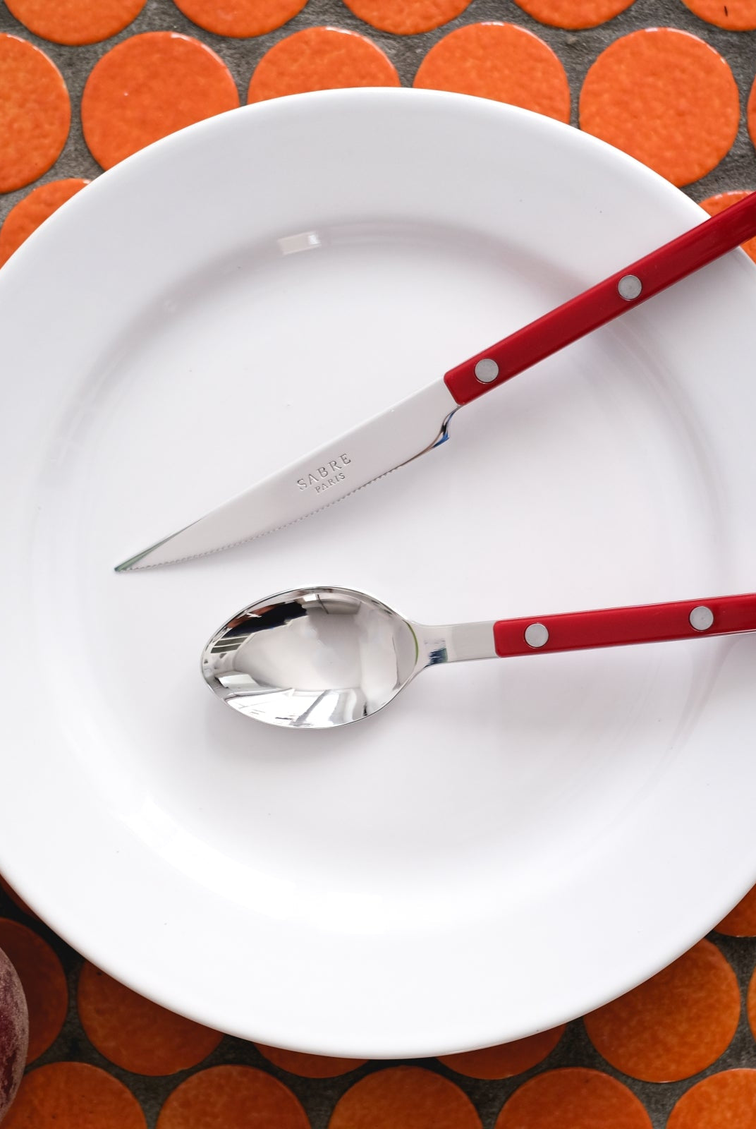 Cutlery Set of 4 pieces - Bistrot Burgundy