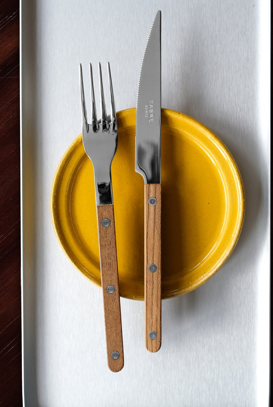 Cutlery Set of 4 pieces - Bistrot Teak
