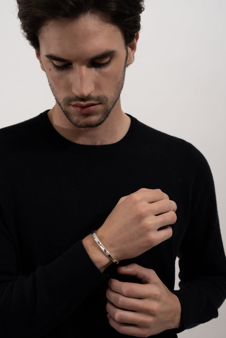 Bracelet Icon Cuff -Sterling SIlver — Skultuna 5