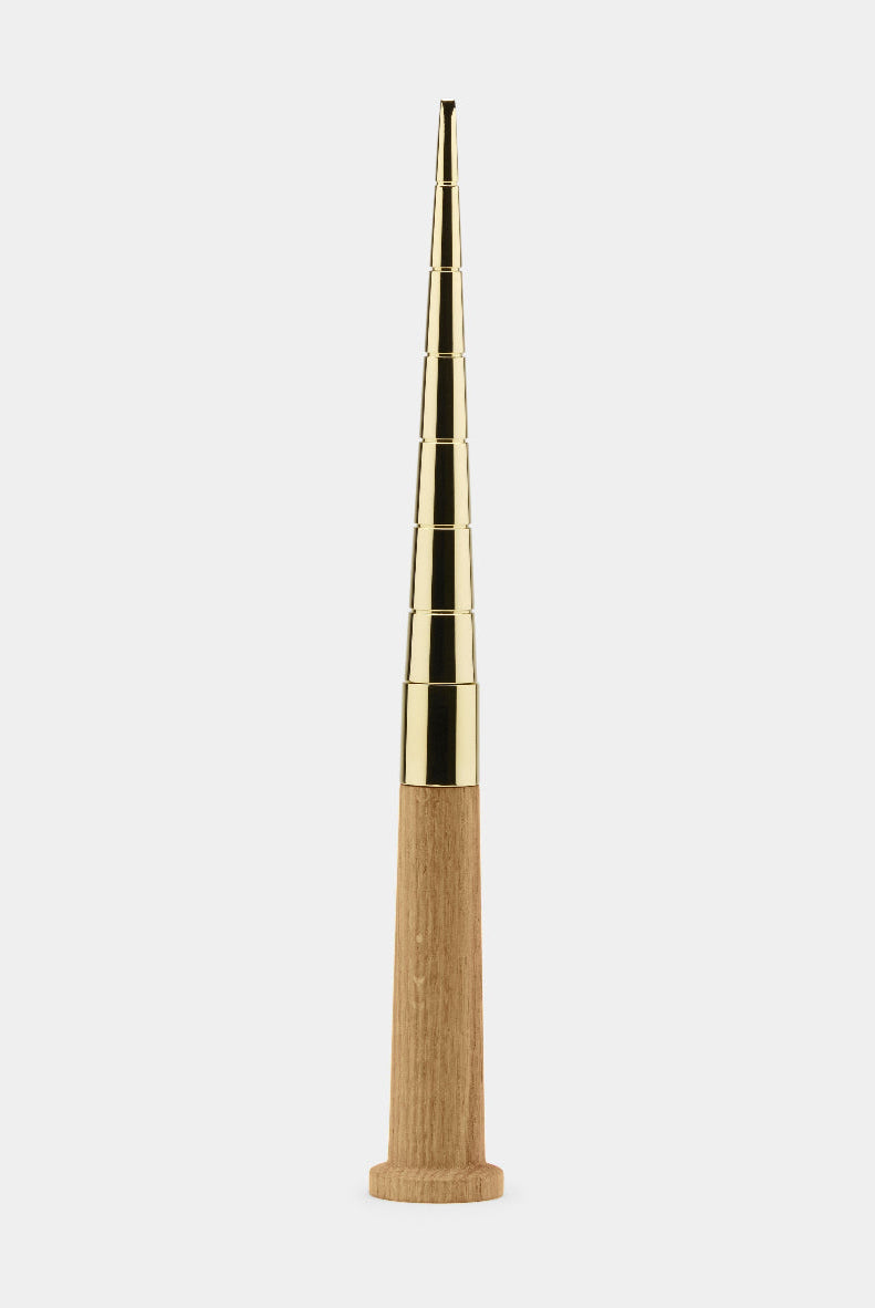 Nurture Planting Stick - Brass / Oak — Skultuna 1