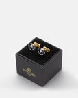 Cuff links Anchor - Silver plated/Blue/White