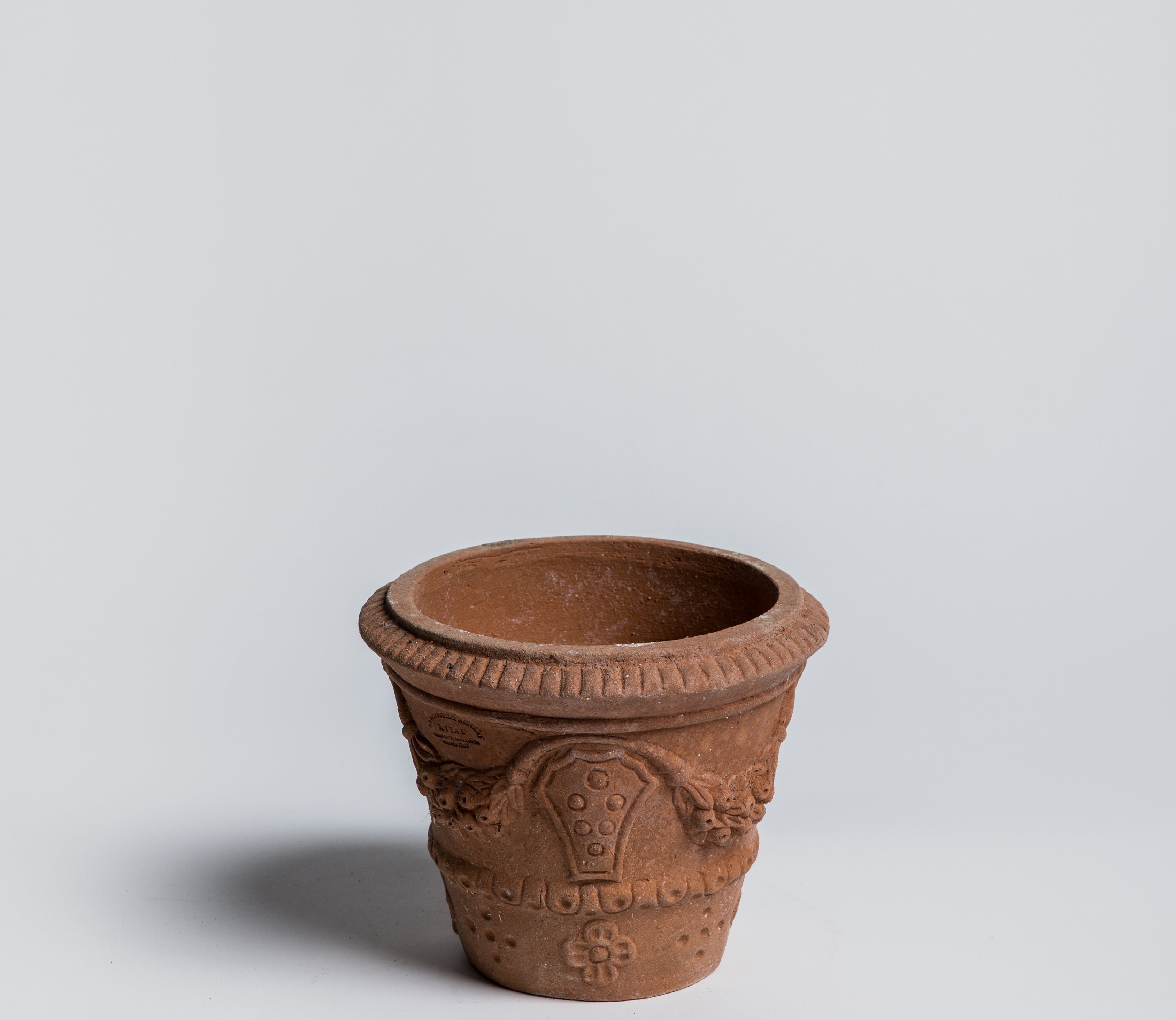 Vasetto Medici Coat of Arms - Terracotta - Cigale & Fourmi