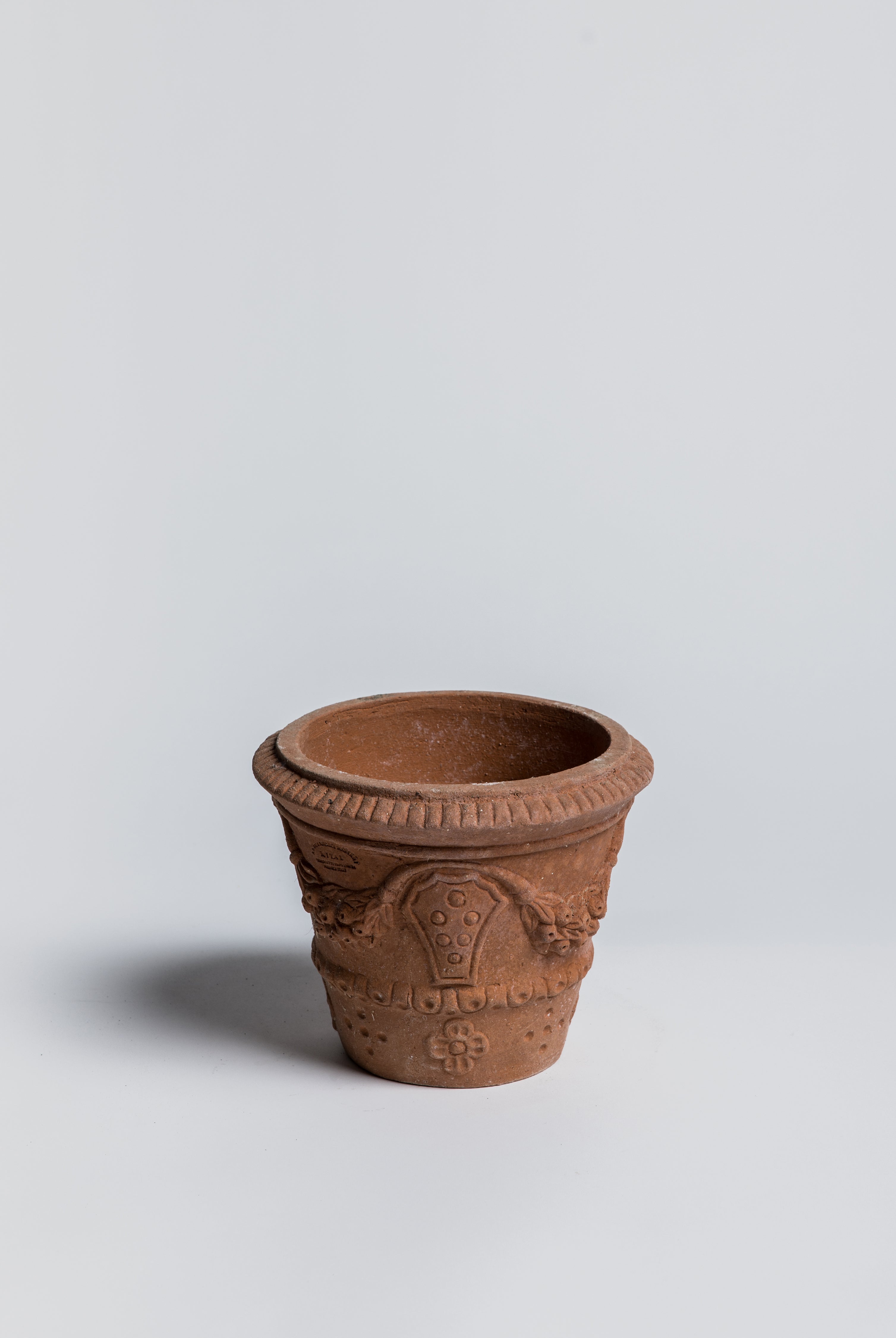 Vasetto Medici Coat of Arms - Terracotta - Cigale & Fourmi