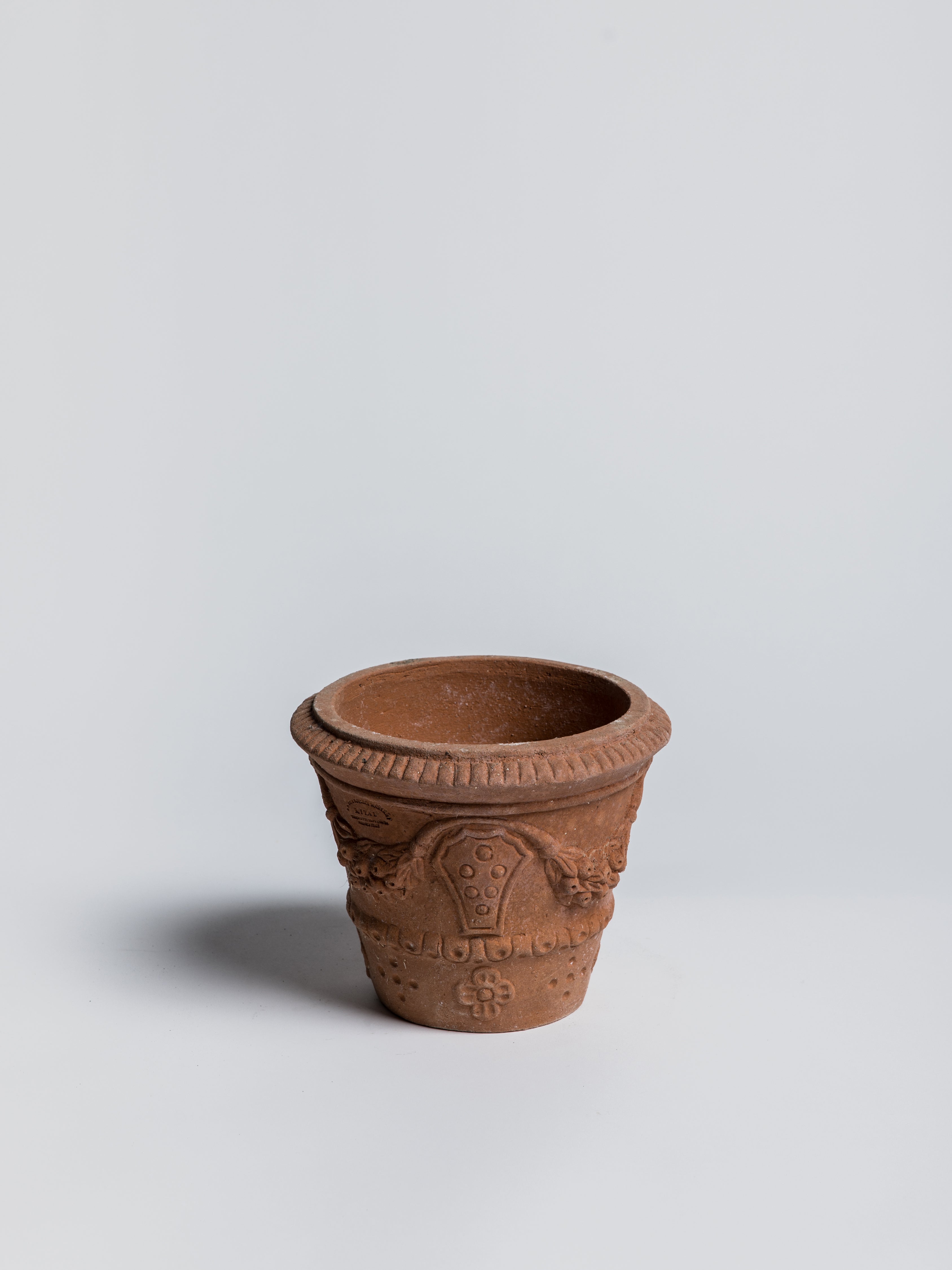 Vasetto Medici Coat of Arms - Terracotta - Cigale & Fourmi