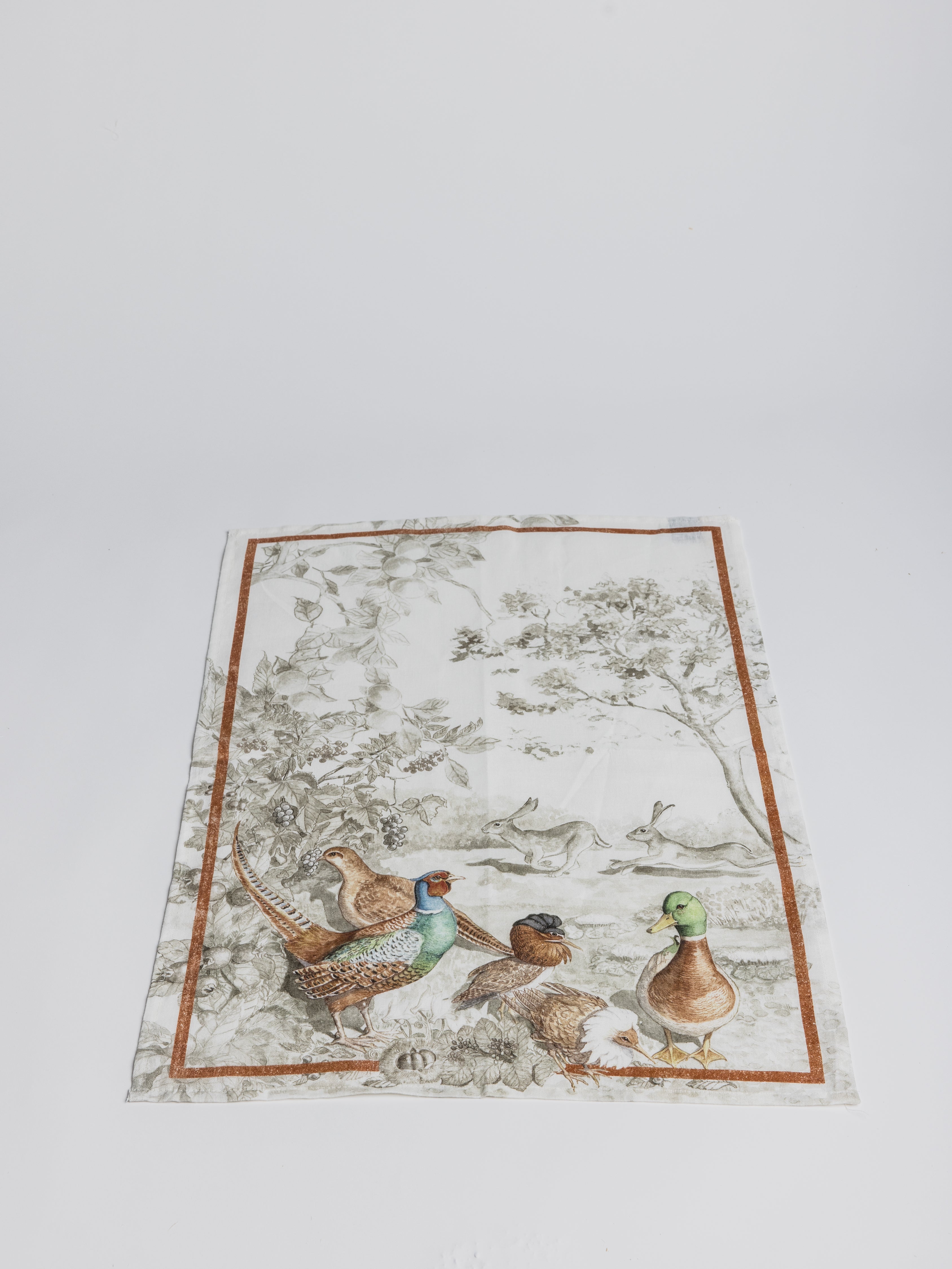 Kitchen Towel - Norma Fagiano/ Pheasant - Cigale & Fourmi