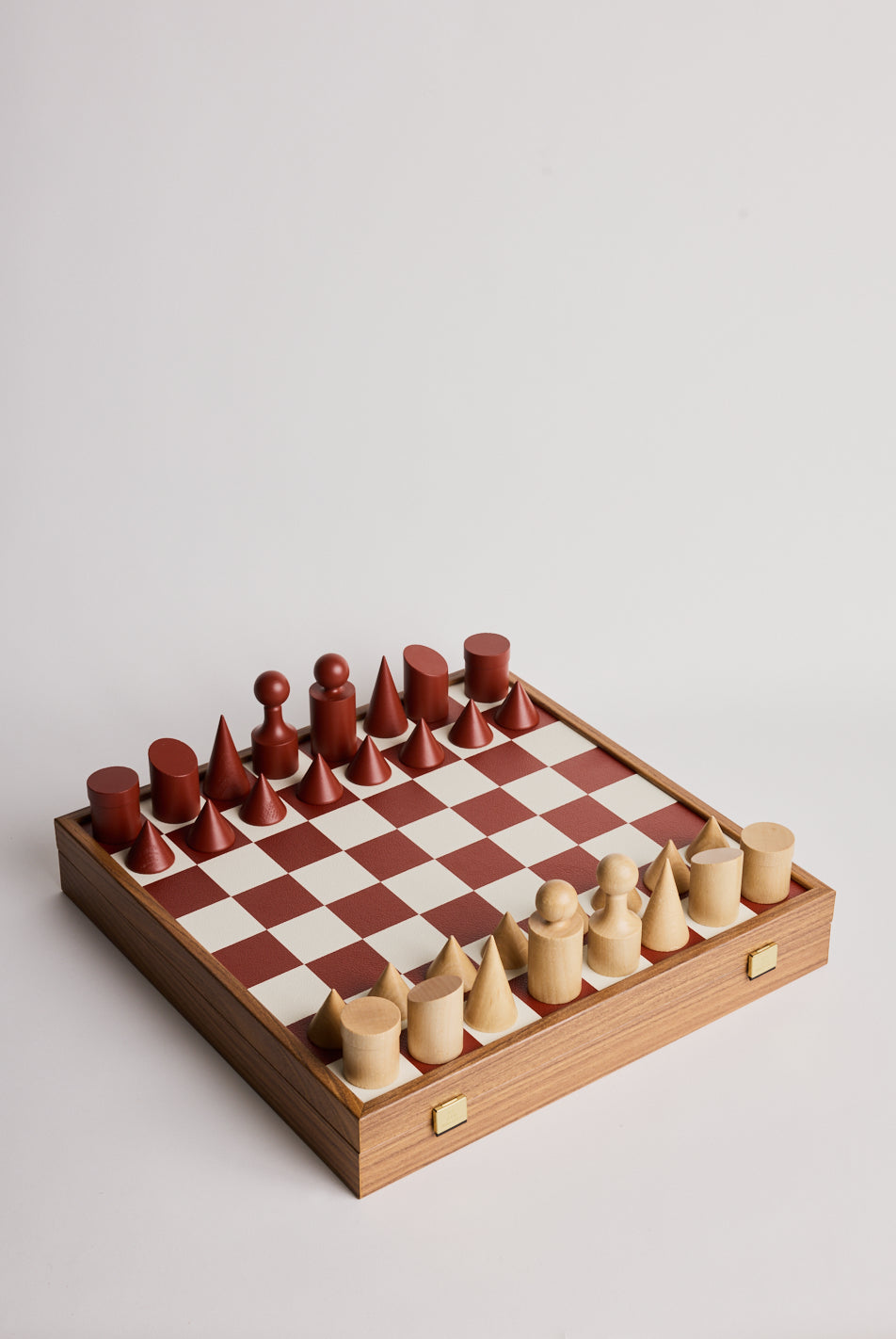 Chessboard - Terracotta & White Letherette - Cigale & Fourmi