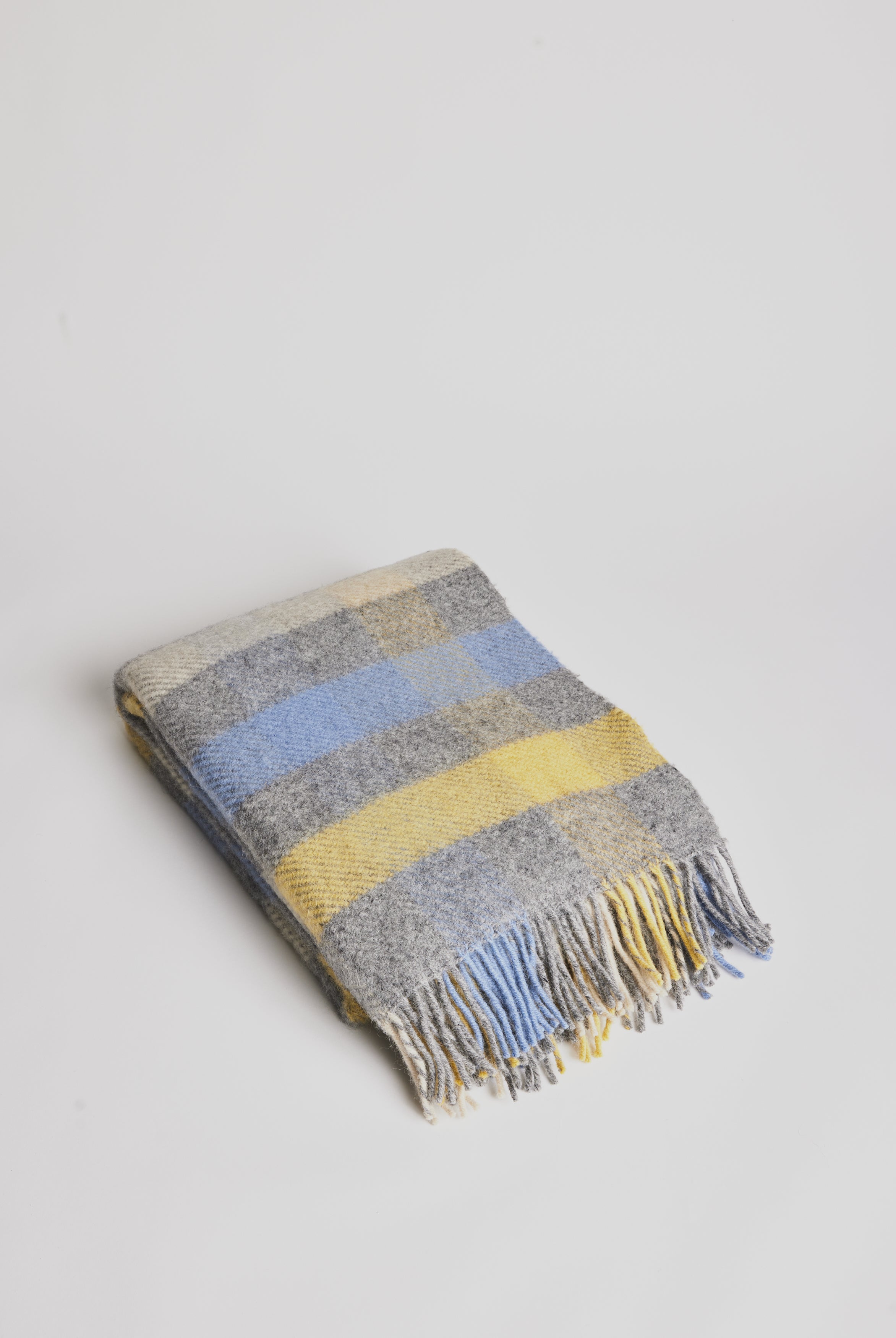 Woolen Blanket - Monte Carlo Multi Yellow - Cigale & Fourmi