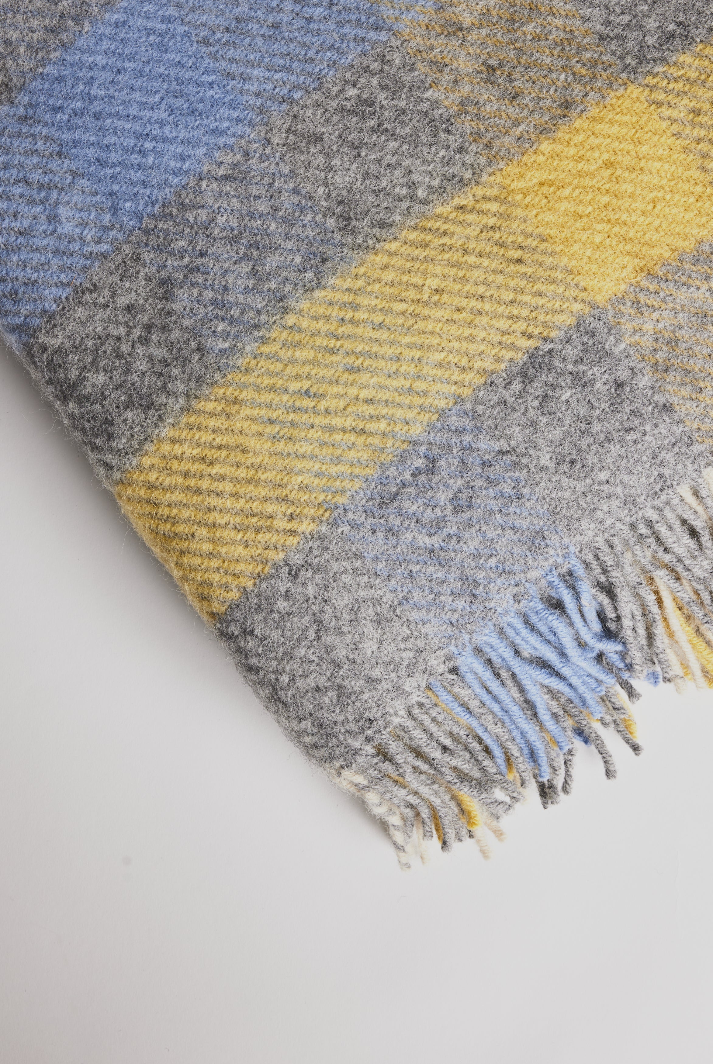 Woolen Blanket - Monte Carlo Multi Yellow - Cigale & Fourmi