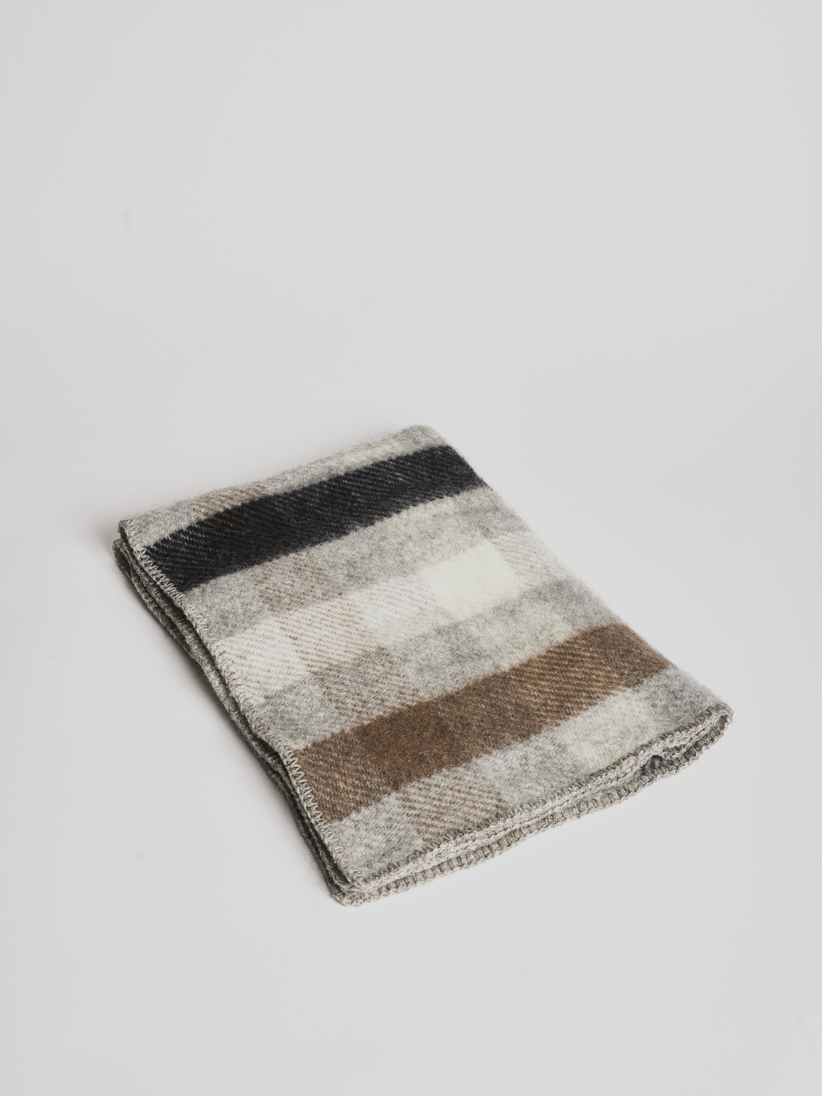 Woolen Blanket - Gotland Multi Baby Grey - Cigale & Fourmi