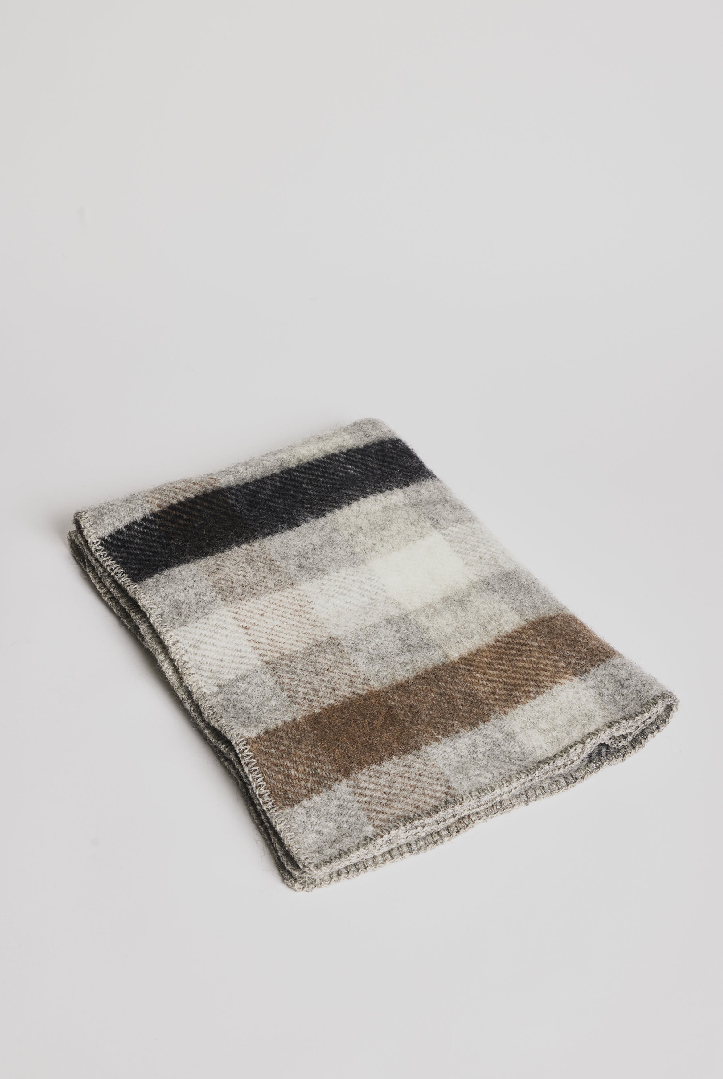 Woolen Blanket - Gotland Multi Baby Grey - Cigale & Fourmi