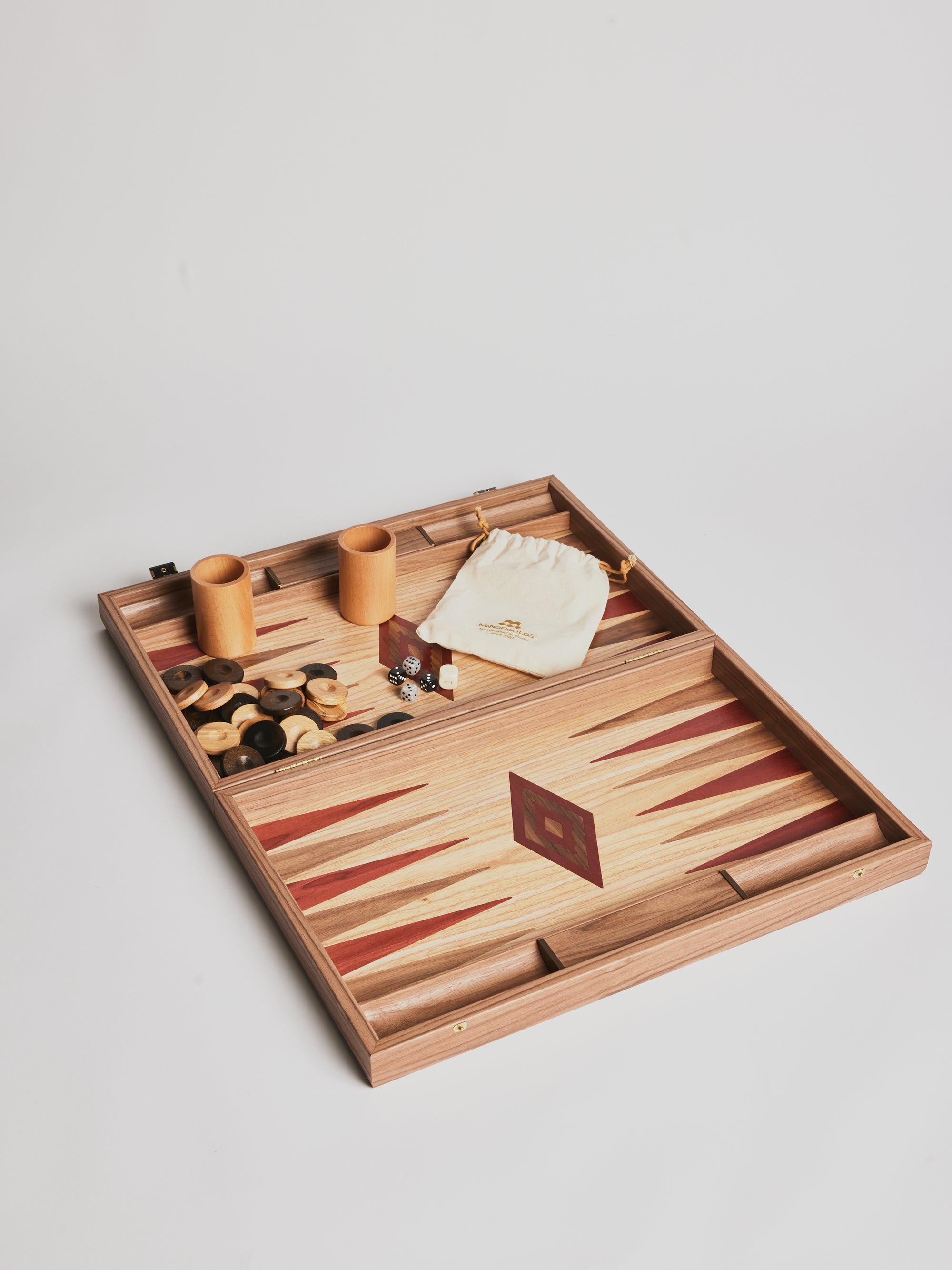 Backgammon - Oak &amp; American Walnut - Cigale &amp;  Fourmi