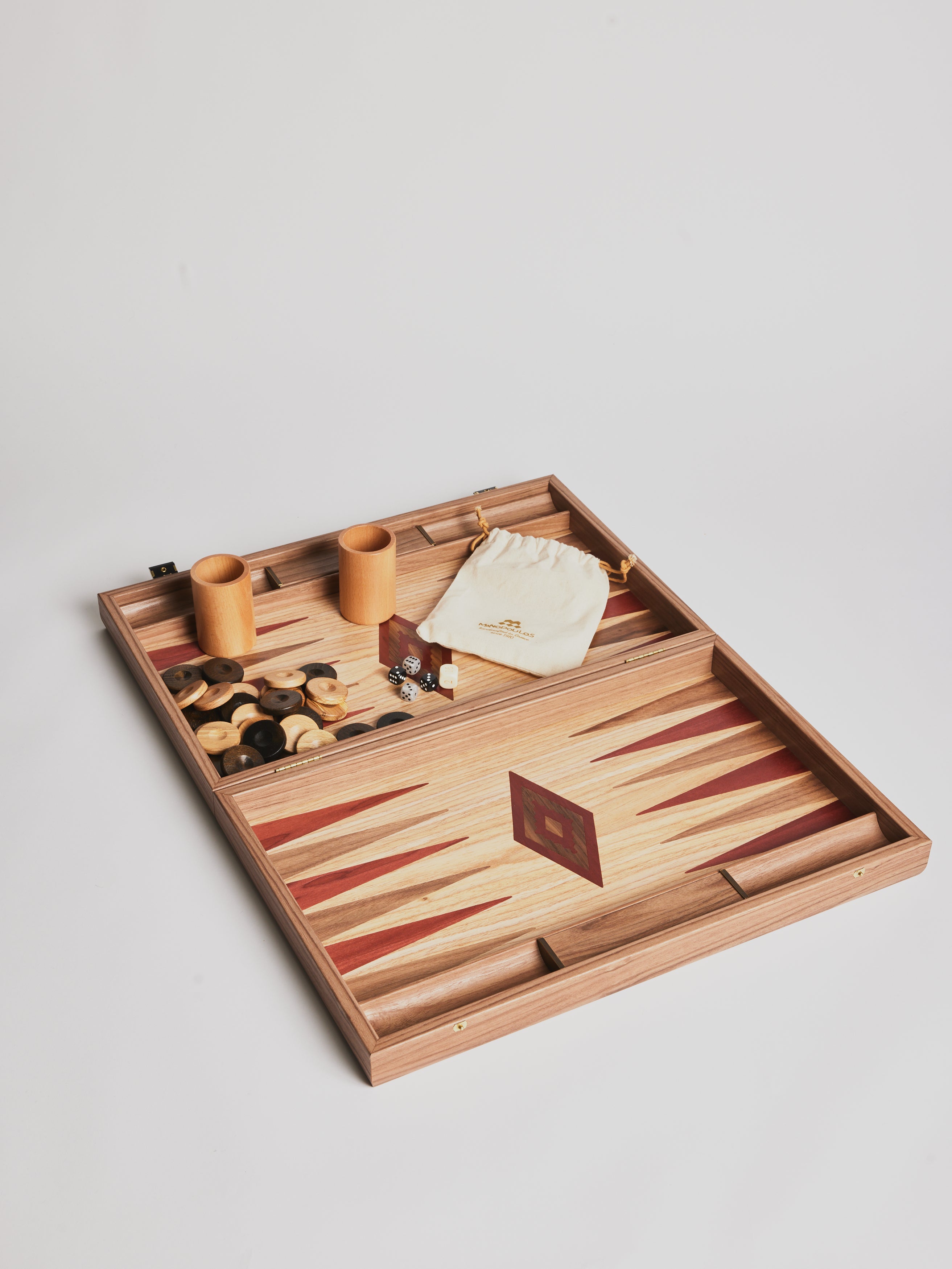 Backgammon - Oak & American Walnut - Cigale & Fourmi