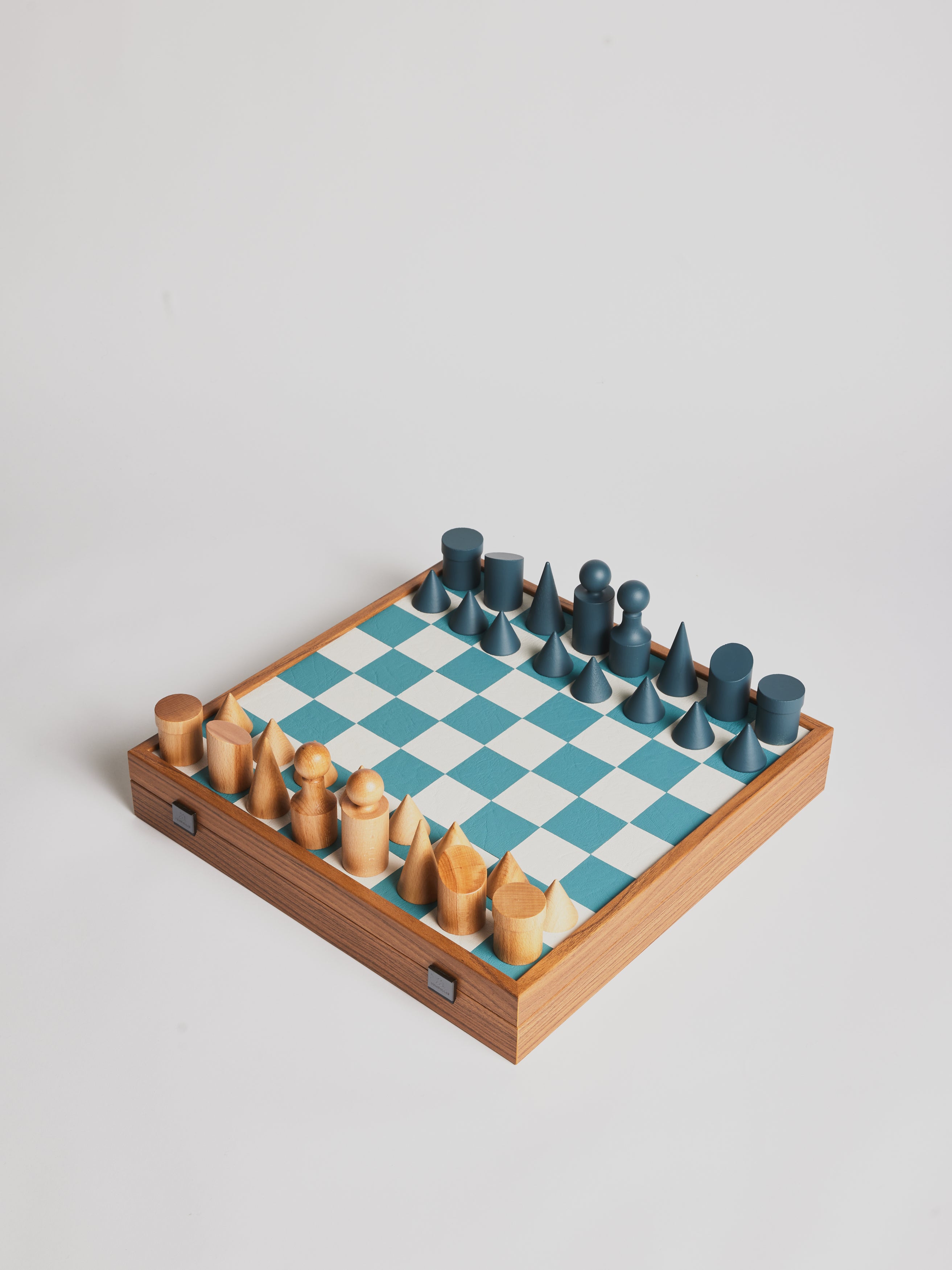 Chessboard - Turquoise Letherette - Cigale & Fourmi