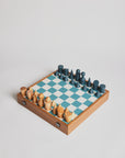 Chessboard - Turquoise Letherette - Cigale & Fourmi