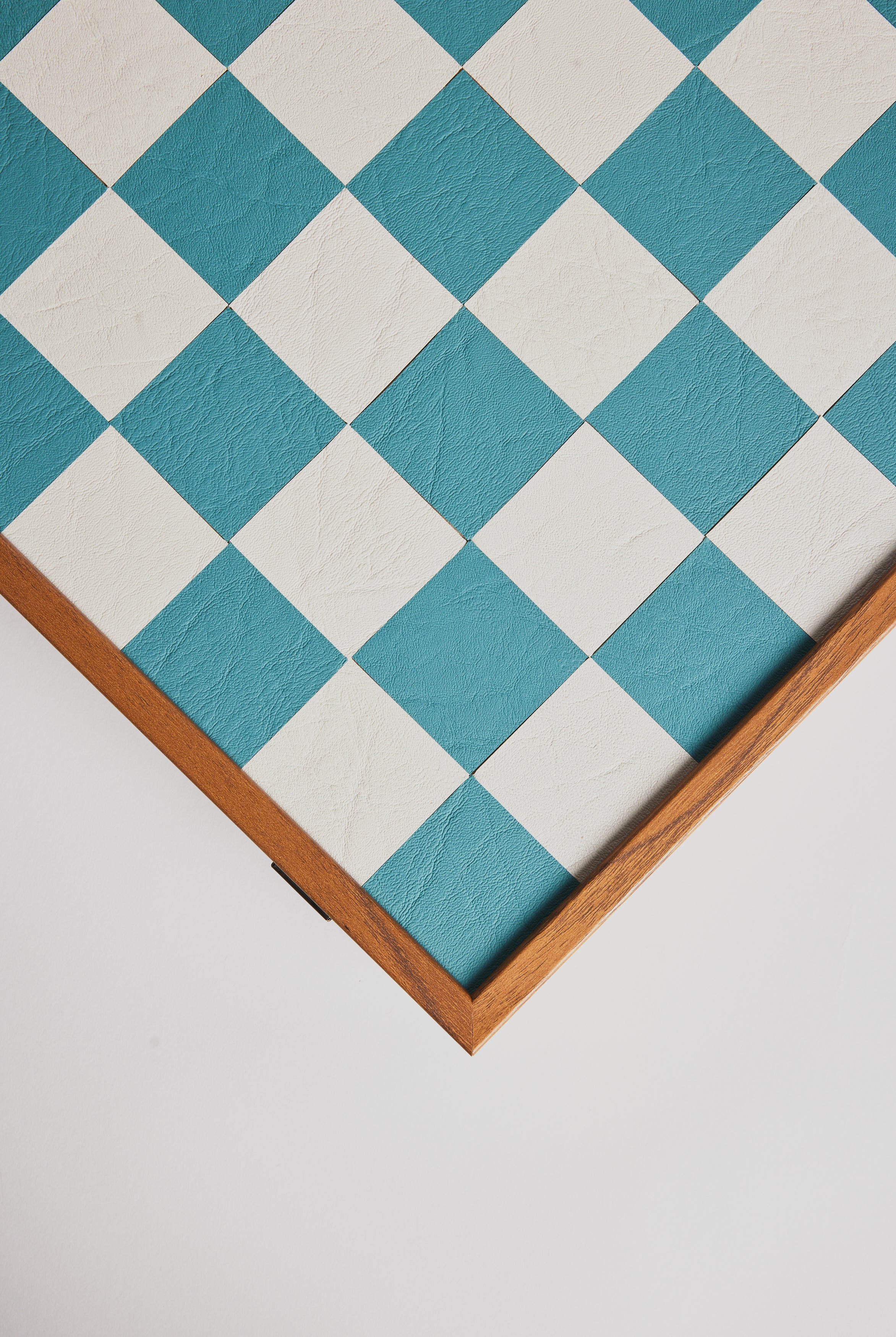 Chessboard - Turquoise Letherette - Cigale & Fourmi