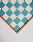 Chessboard - Turquoise Letherette - Cigale & Fourmi