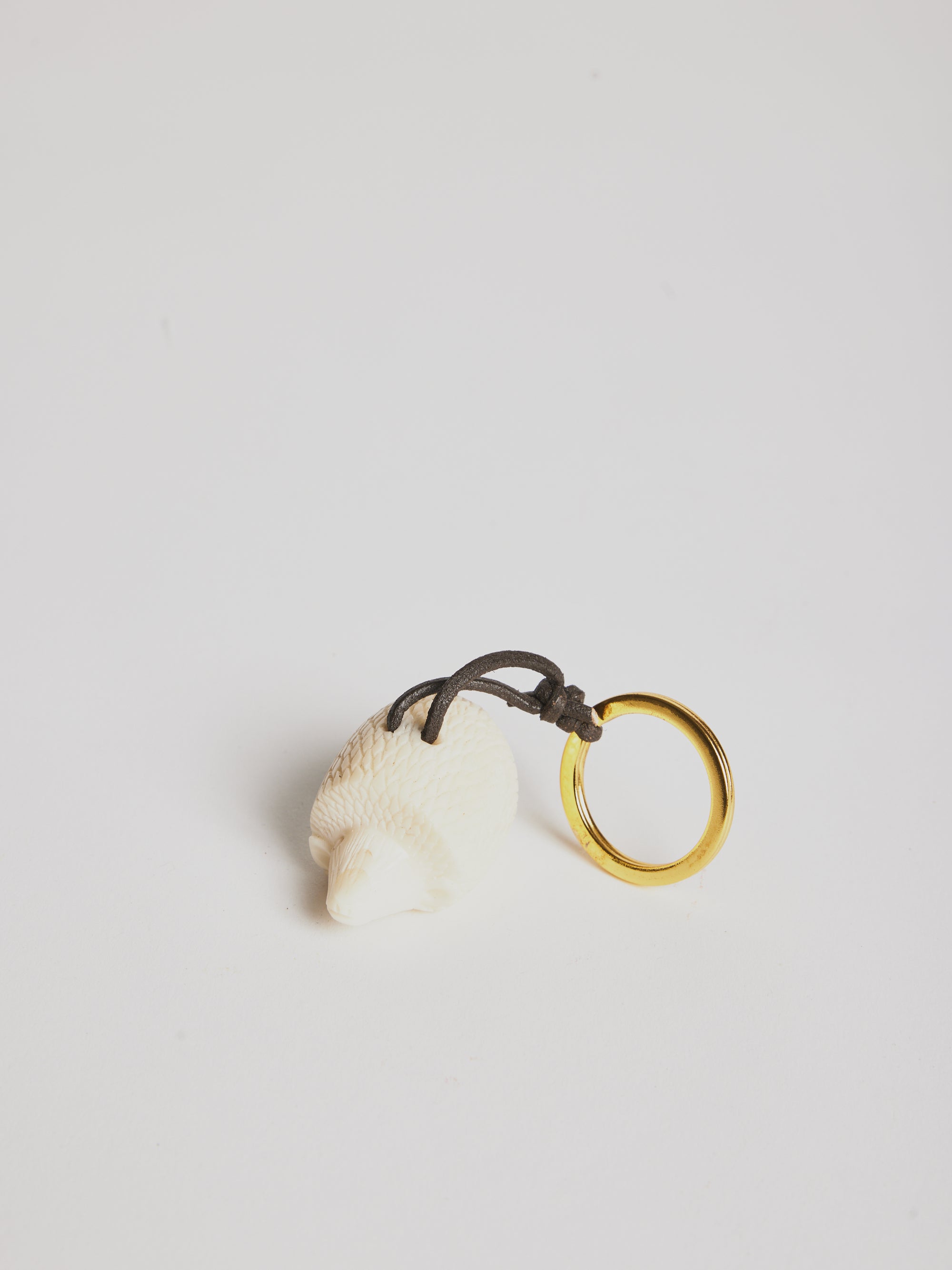 Keychain ECOivory- Porcupine - Cigale &  Fourmi