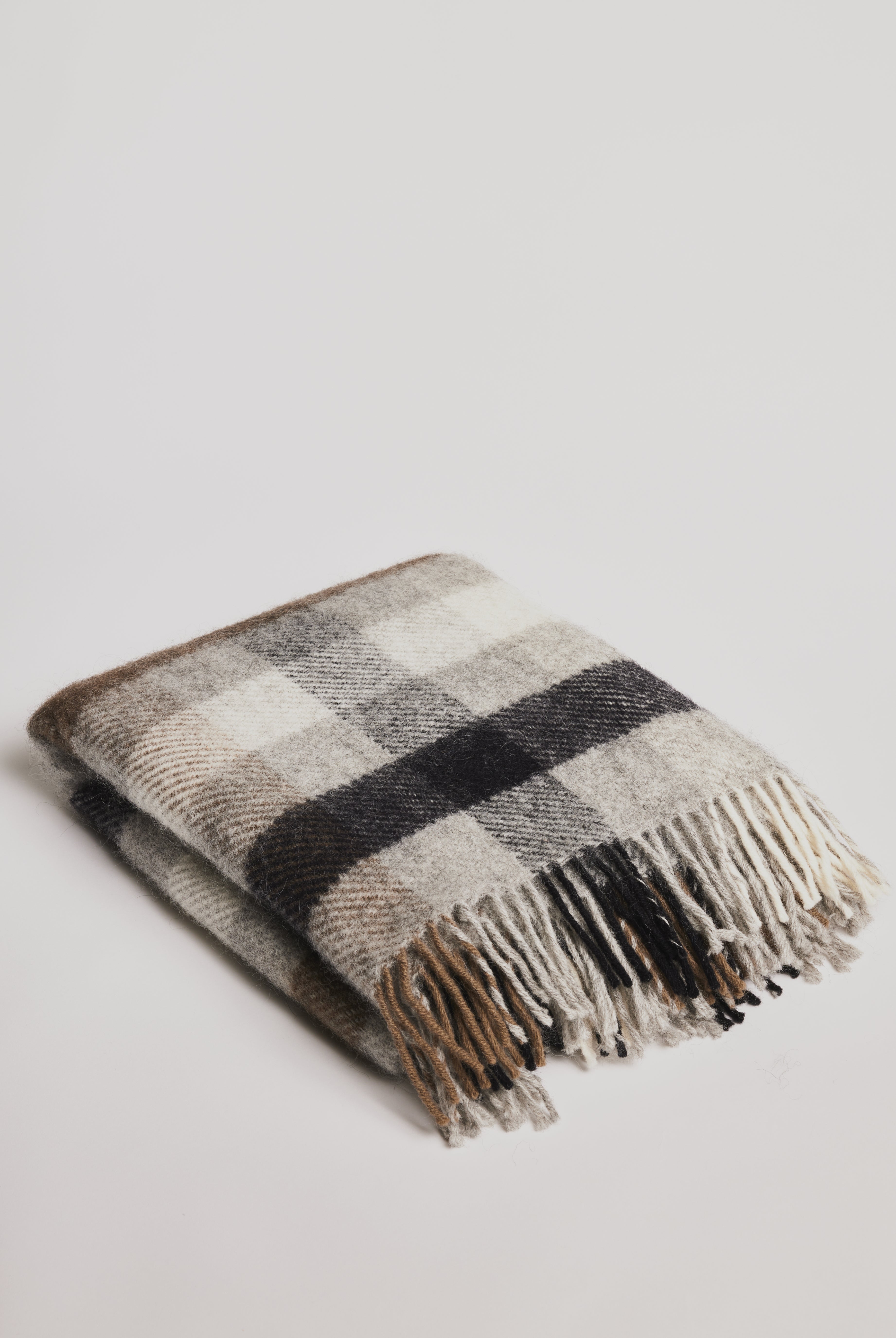 Woolen Blanket - Gotland Multi Grey - Cigale & Fourmi