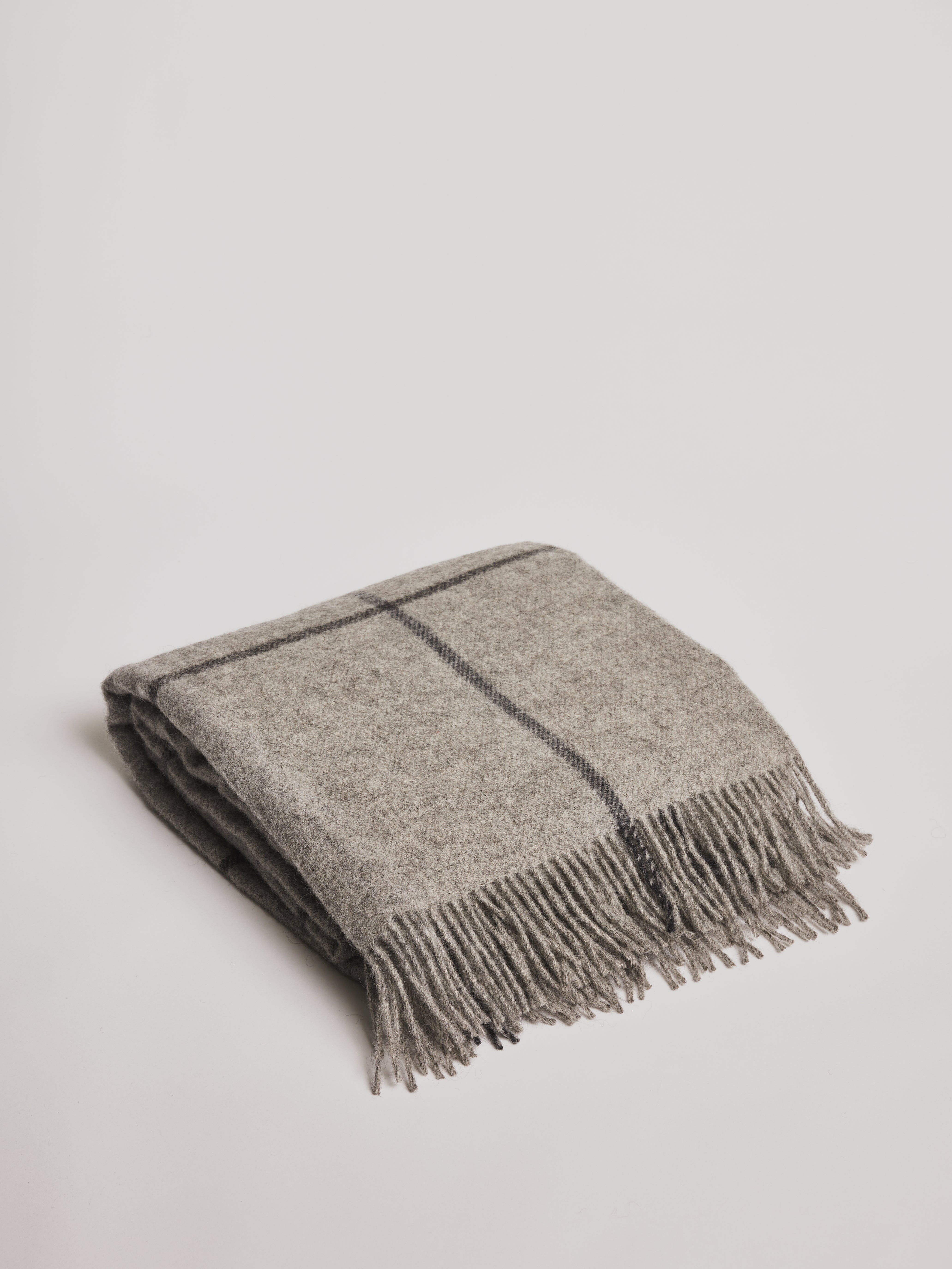 Mando Blanket / Throw - Medium Grey - Cigale & Fourmi
