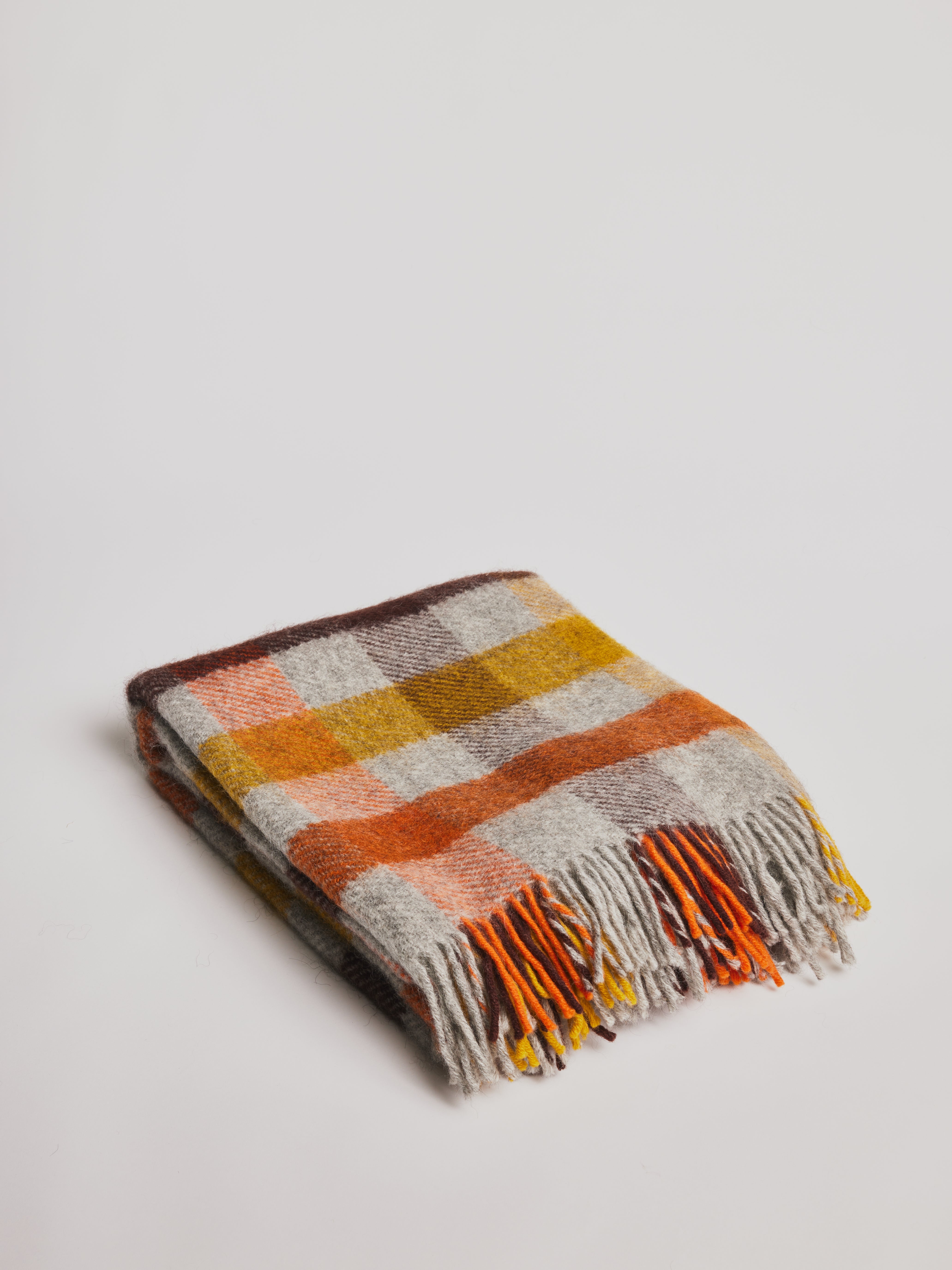 Woolen Blanket - Gotland Multi Yellow - Cigale & Fourmi