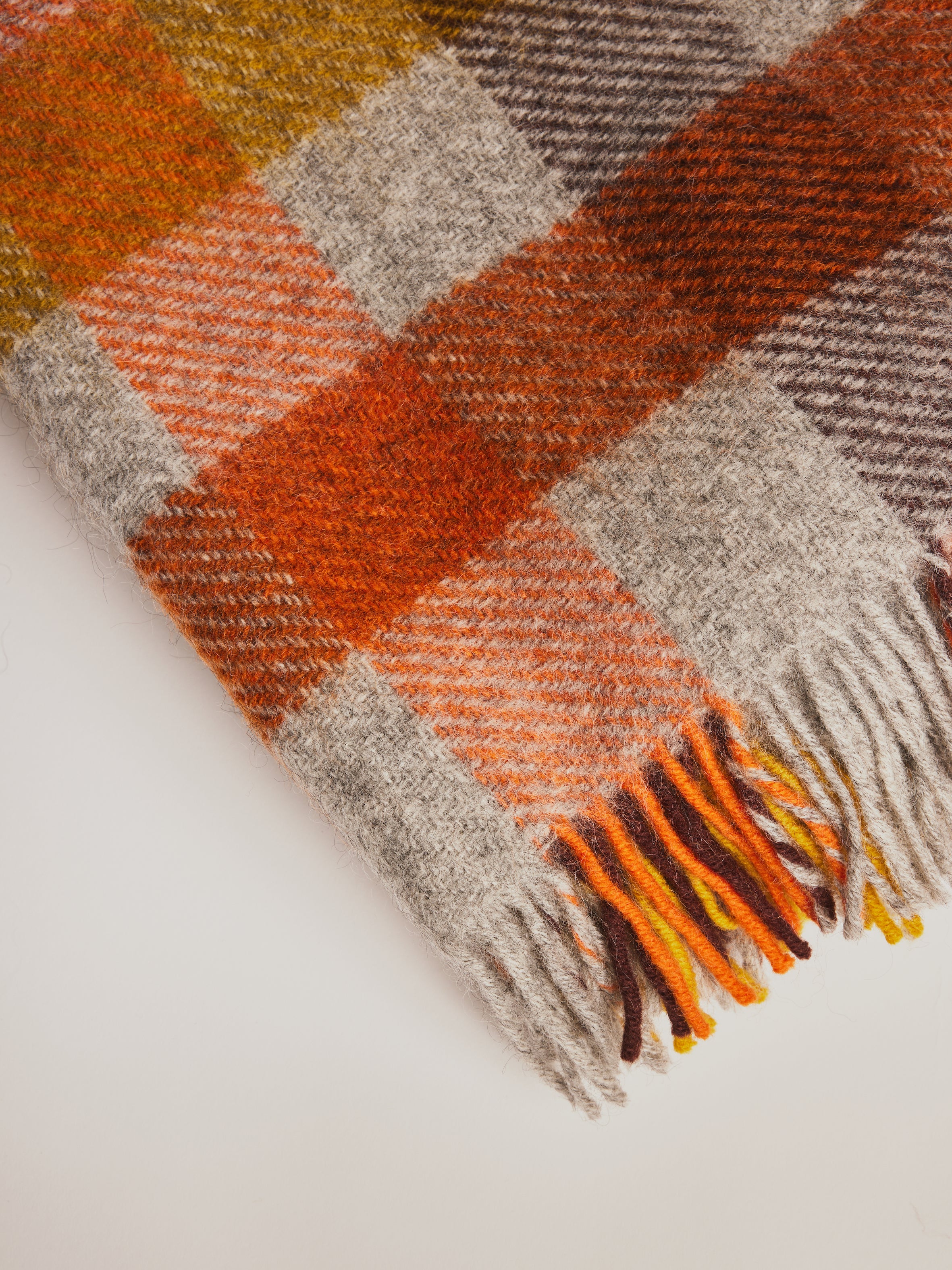 Woolen Blanket - Gotland Multi Yellow - Cigale & Fourmi