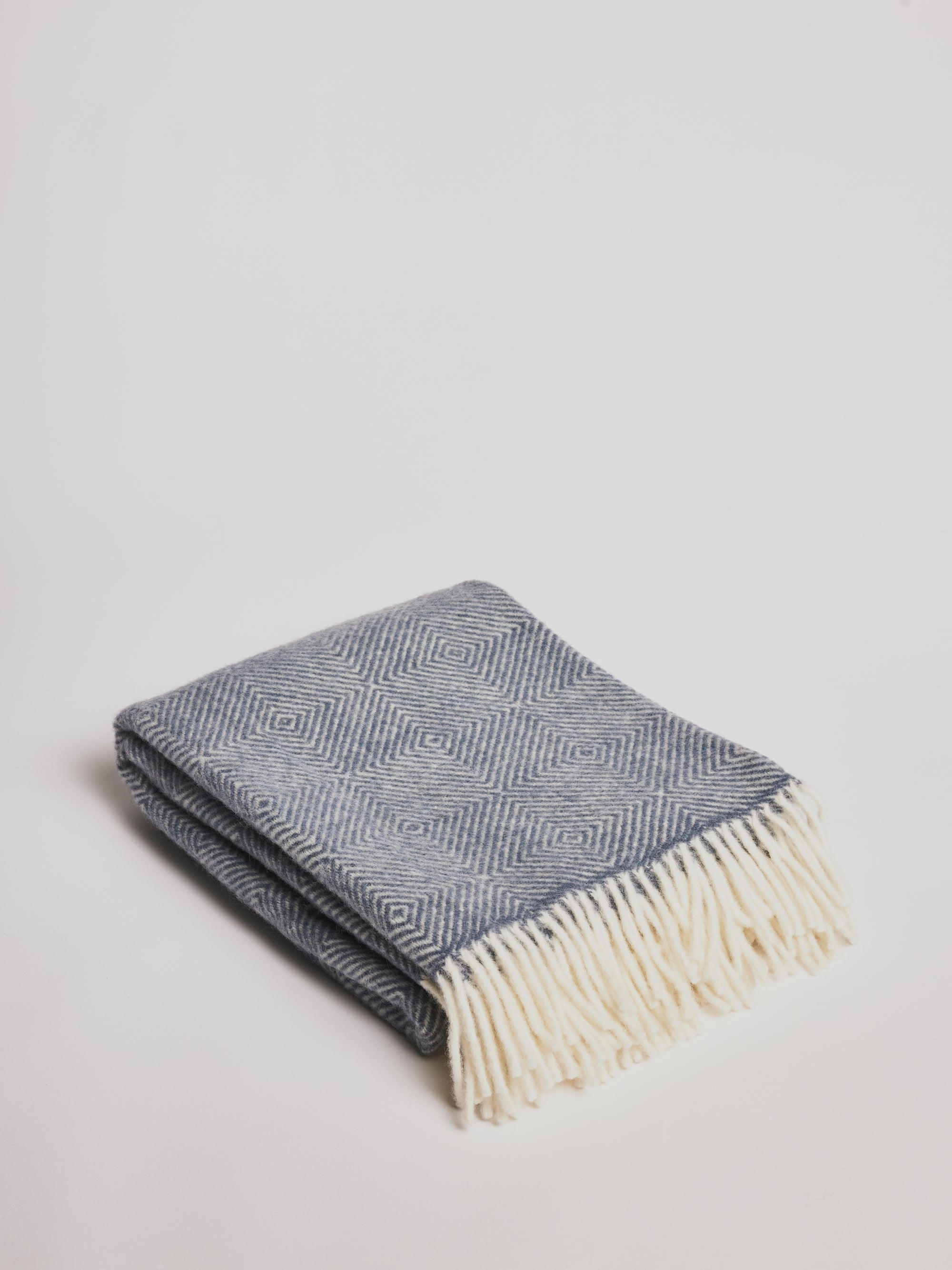 Woolen Blanket - Gooseye Smokey Blue - Cigale &amp;  Fourmi