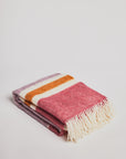 Woolen Blanket - Gotland Stripe Cerise - Cigale & Fourmi