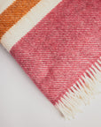 Woolen Blanket - Gotland Stripe Cerise - Cigale & Fourmi
