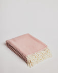 Woolen Blanket - Preppy Misty Rose - Cigale & Fourmi