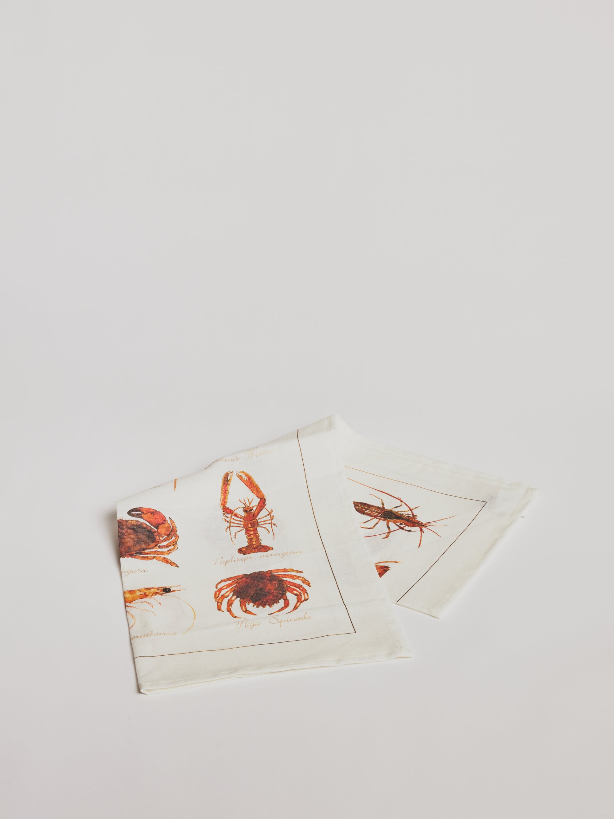 Kitchen Towel - La Mer Crostacei / Crabs - Cigale &amp;  Fourmi