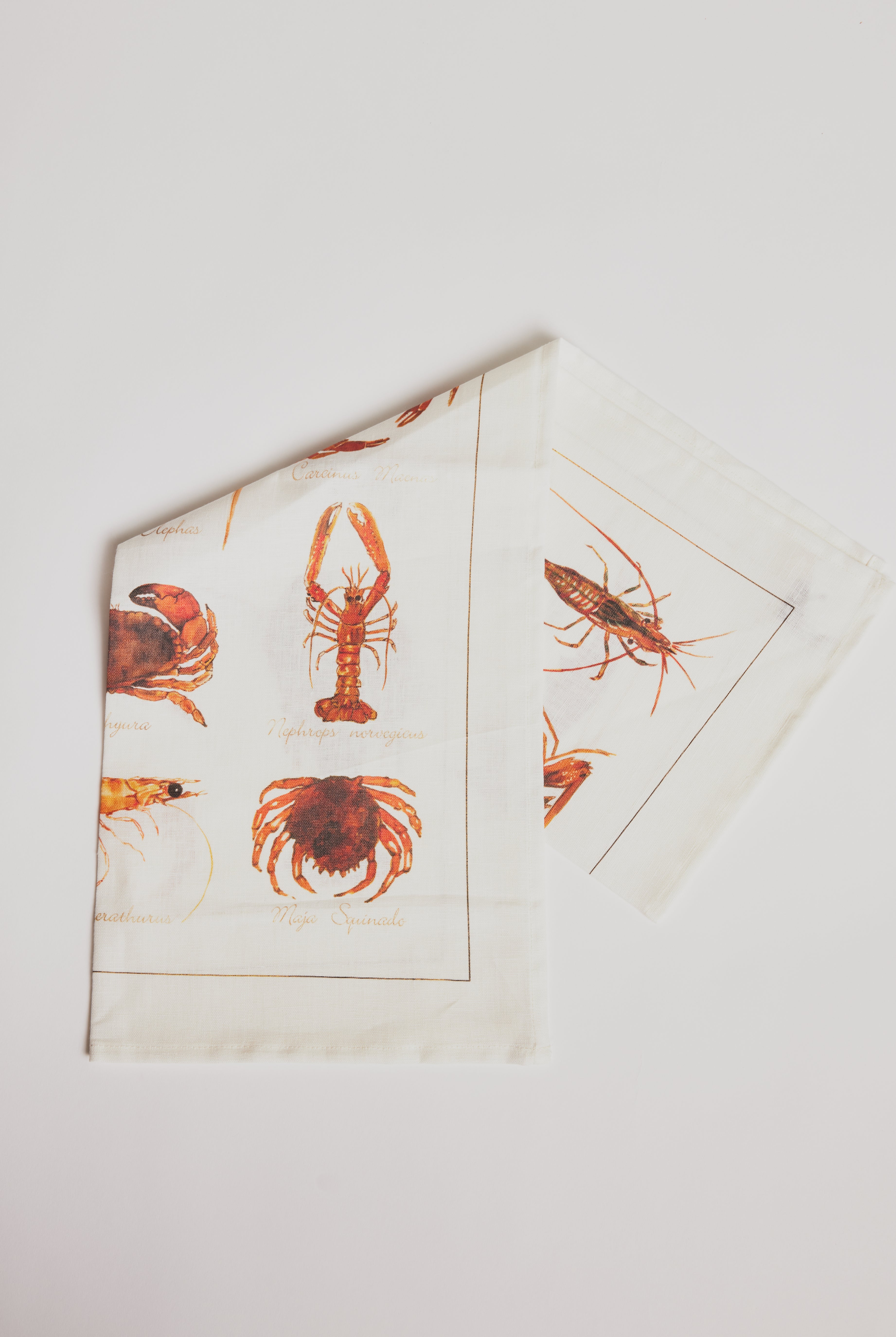Kitchen Towel - La Mer Crostacei / Crabs - Cigale & Fourmi