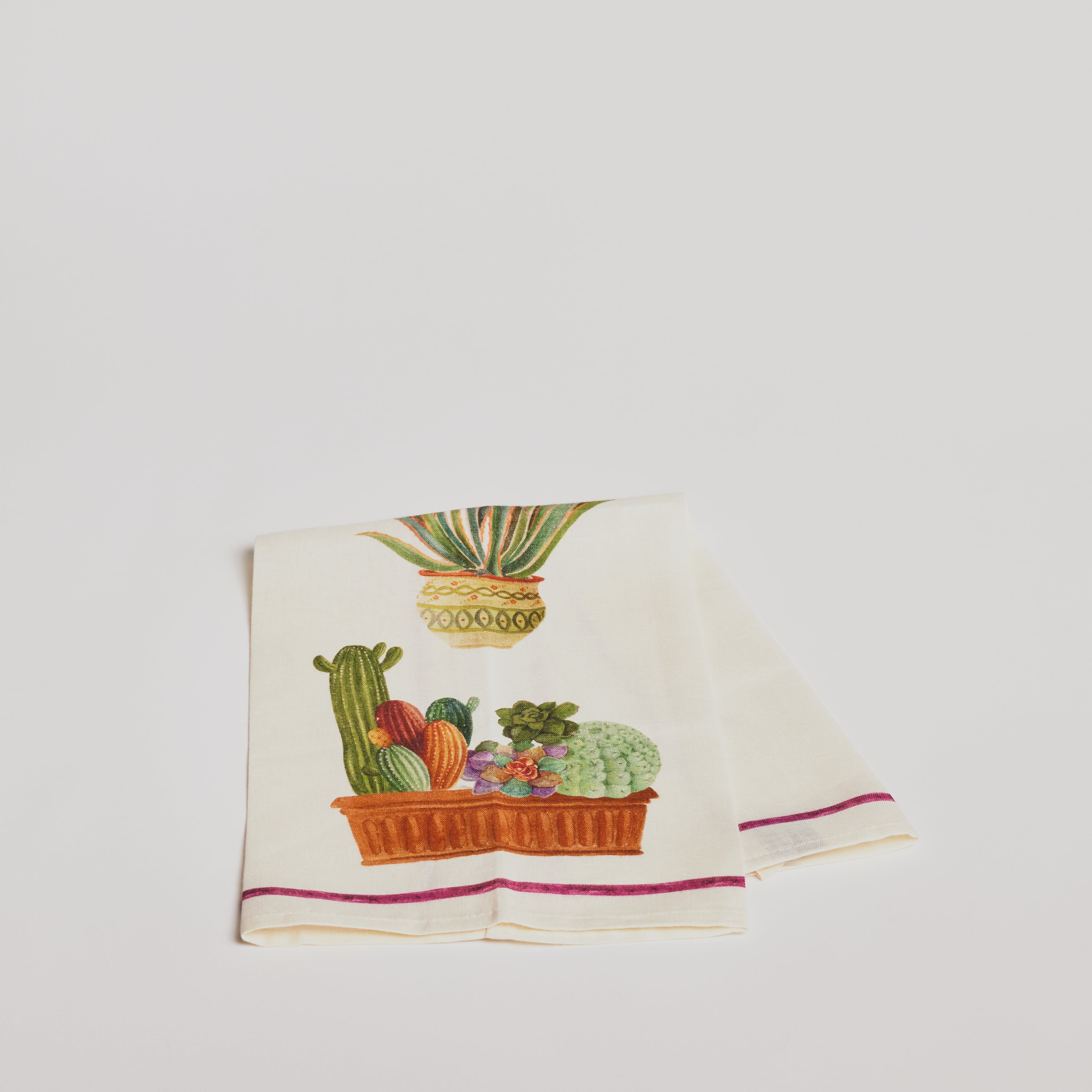 Kitchen Towel - Fucsia Cactus - Cigale & Fourmi