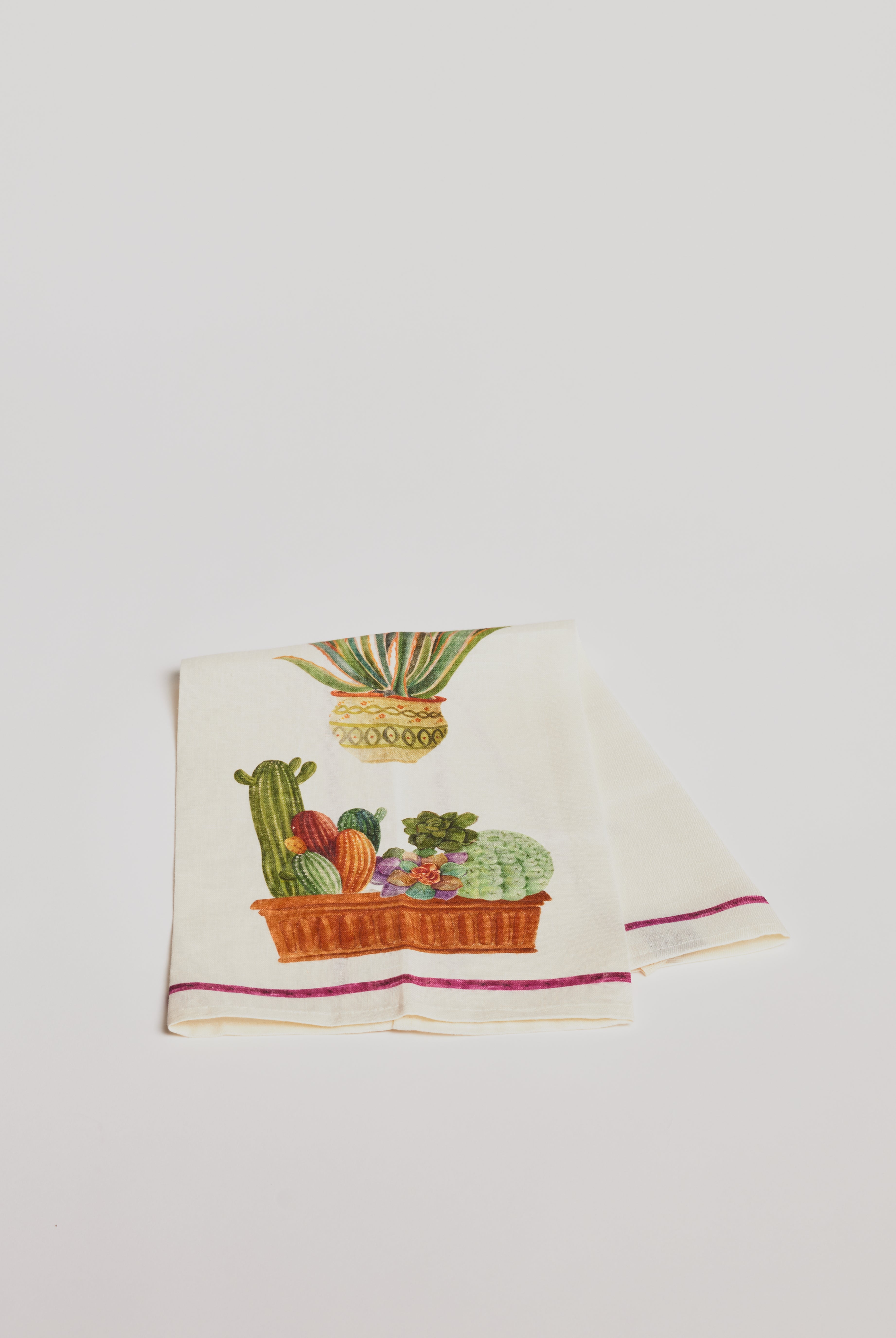 Kitchen Towel - Fucsia Cactus - Cigale & Fourmi