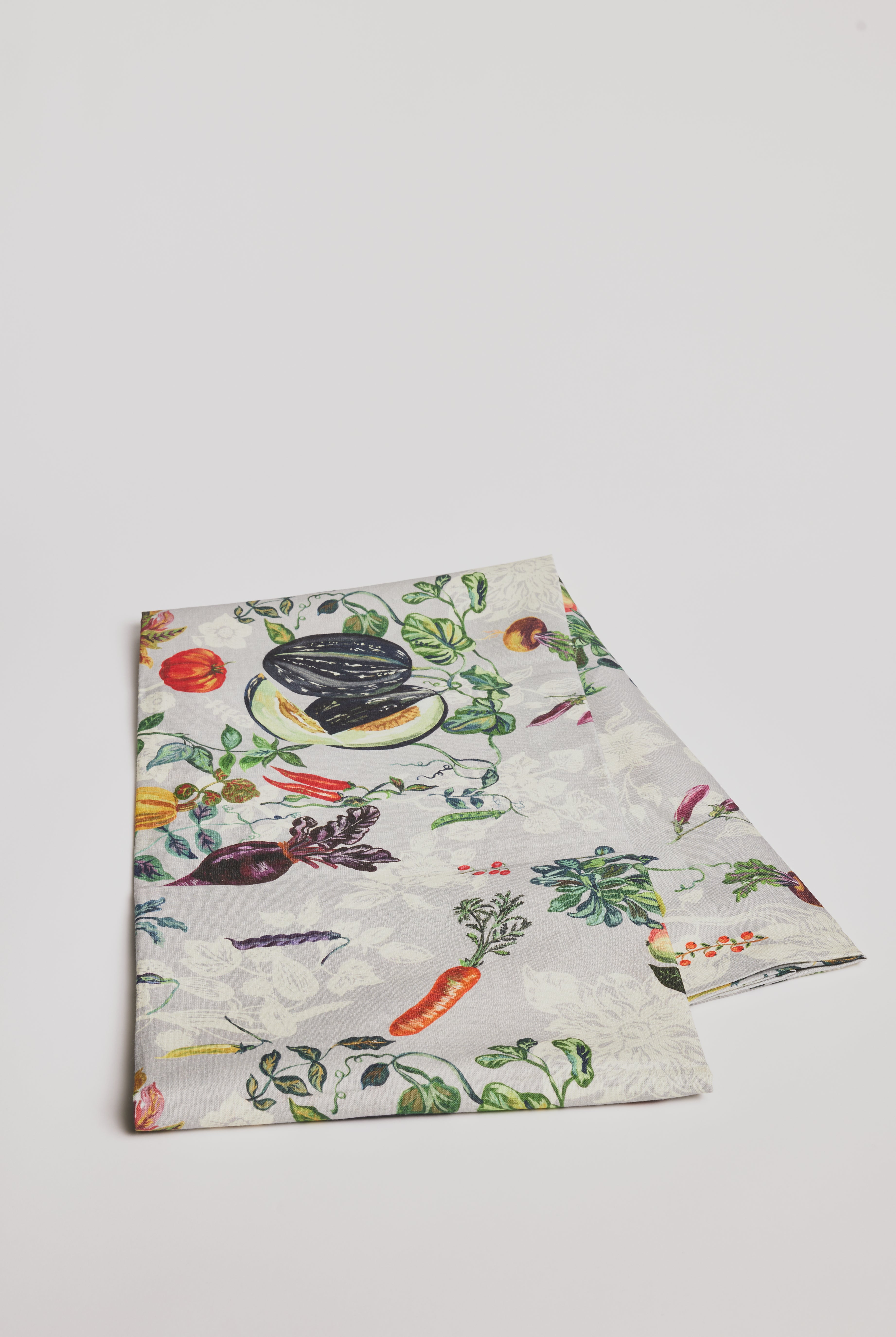Tablecloth - Veggies/ light grey - Cigale & Fourmi