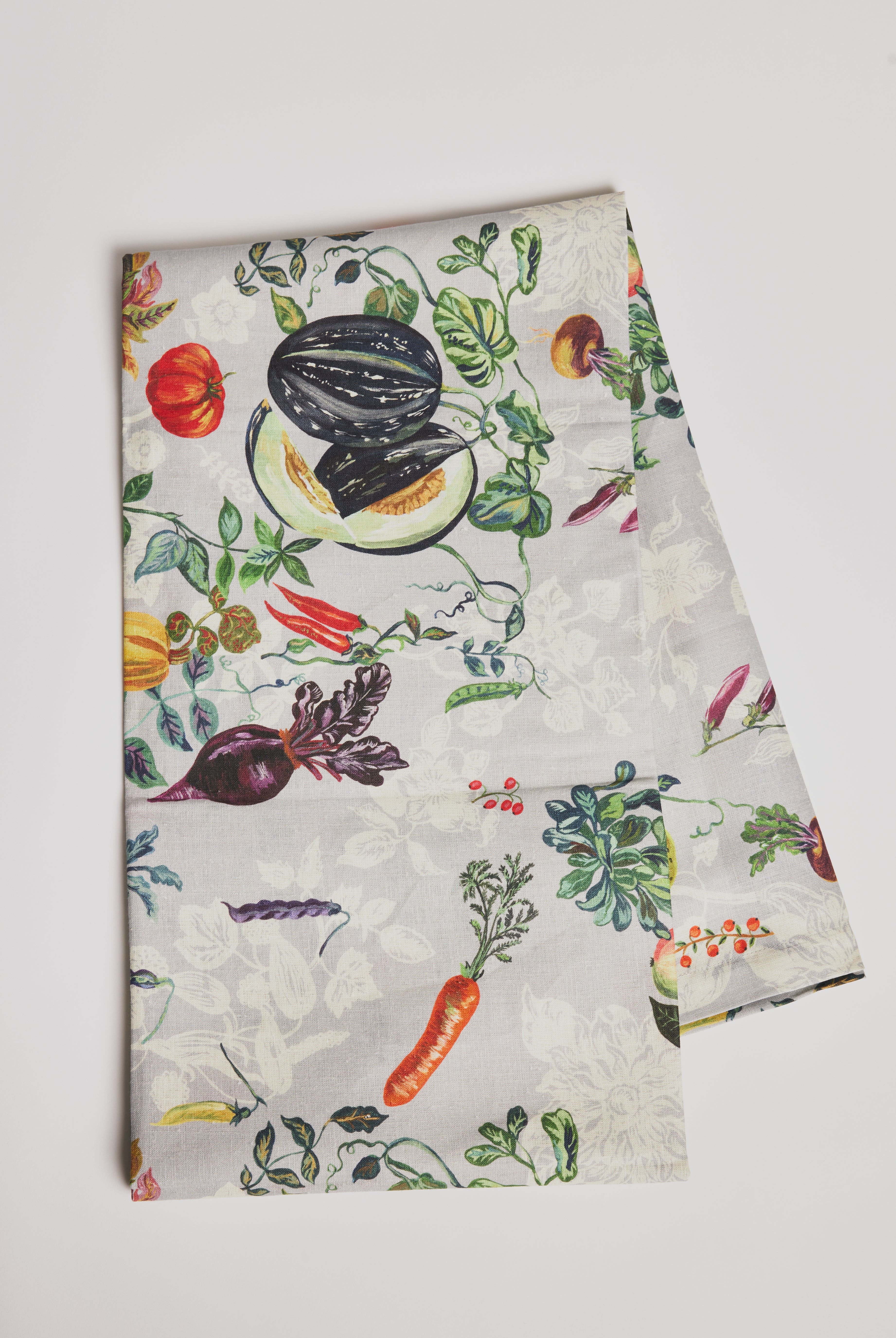 Tablecloth - Veggies/ light grey - Cigale & Fourmi
