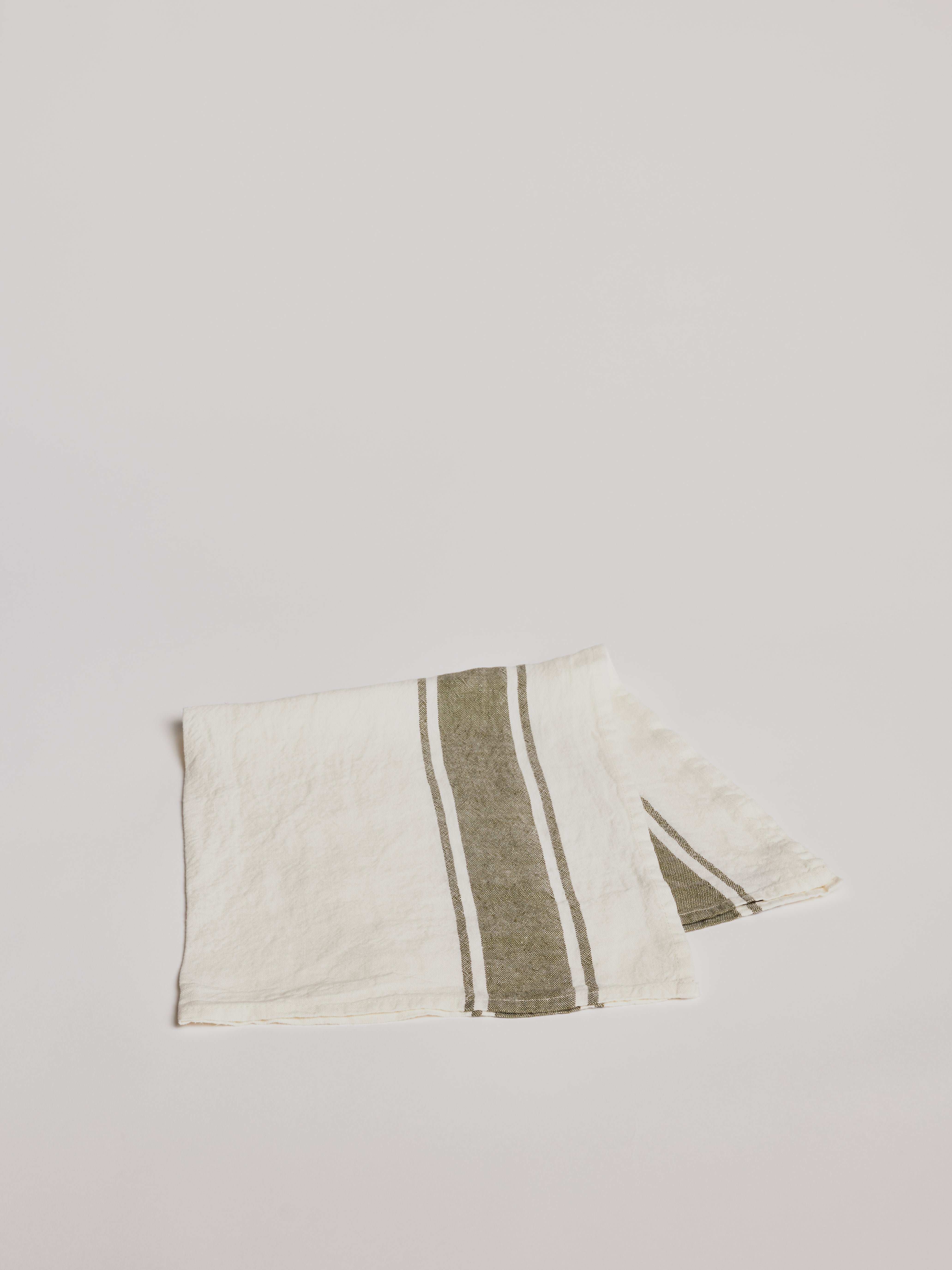 Kitchen Towel - Vecchi Tempi Green - Cigale & Fourmi