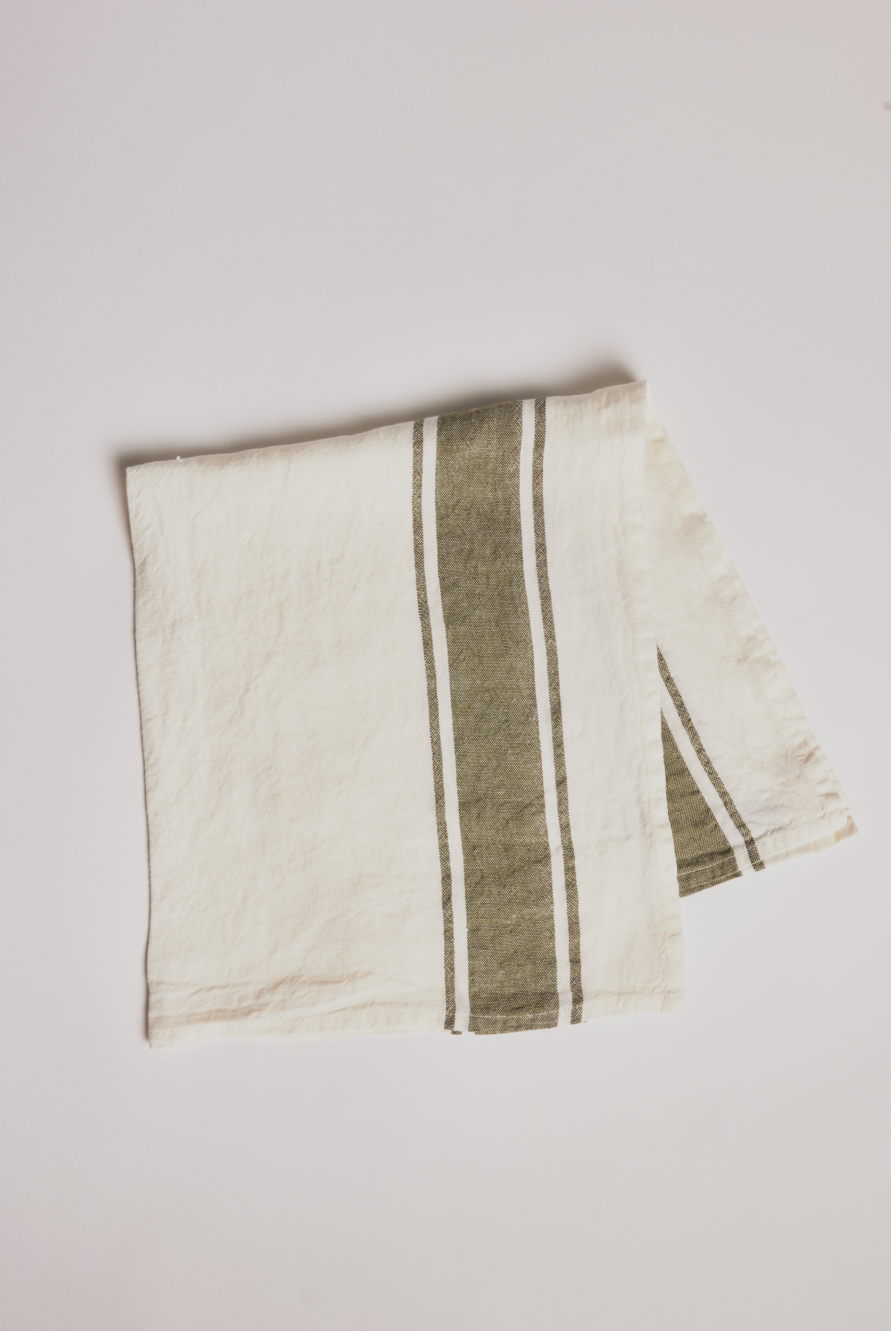 Kitchen Towel - Vecchi Tempi Green - Cigale & Fourmi