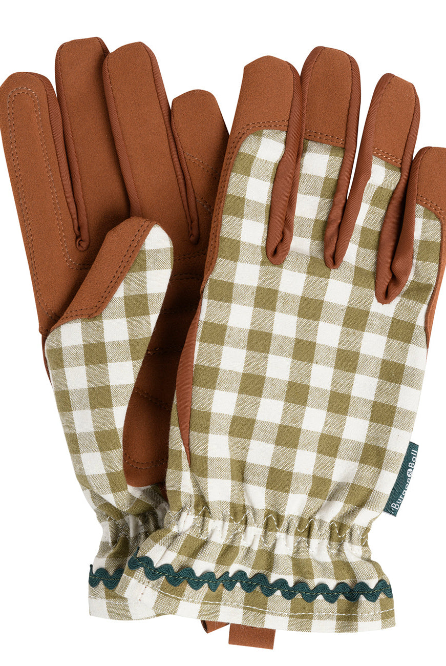 Gardening Glove - Olive Check