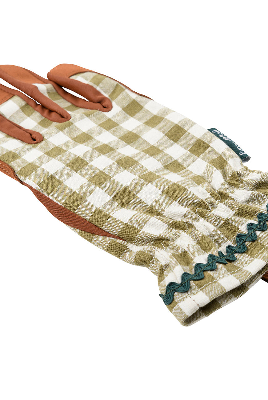 Gardening Glove - Olive Check