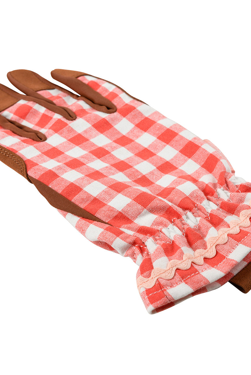 Gardening Glove - Red Check
