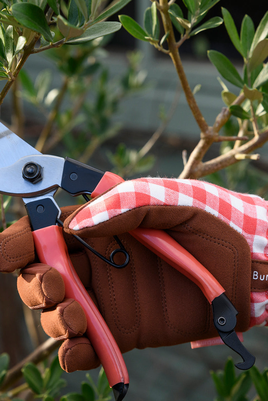 Gardening Glove - Red Check