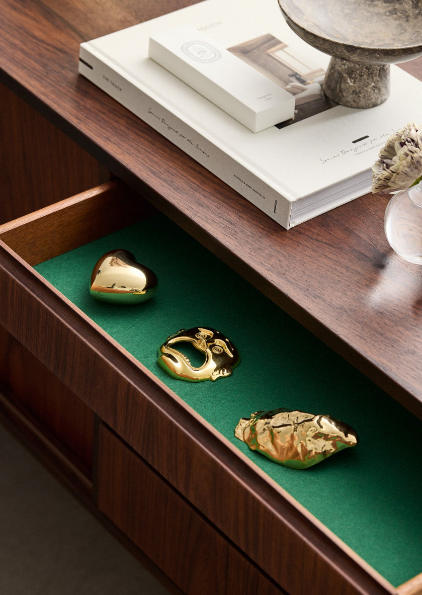 Oyster Shell Bottle Opener - Brass — Skultuna 2