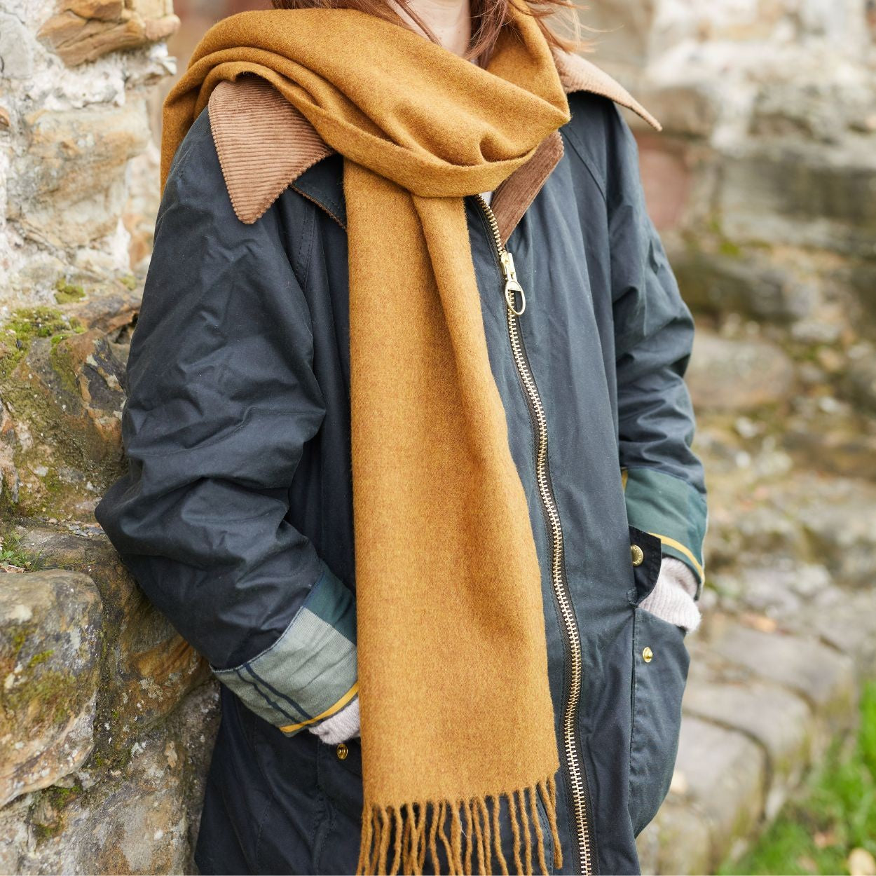 Scarf - Old Gold - Cigale & Fourmi