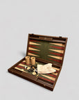 Backgammon -  Green, Natural & Red Cork - Cigale &  Fourmi