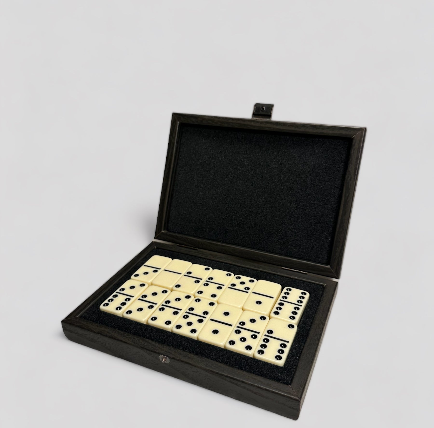 Domino Set in Black Wooden Replica Case - Cigale & Fourmi