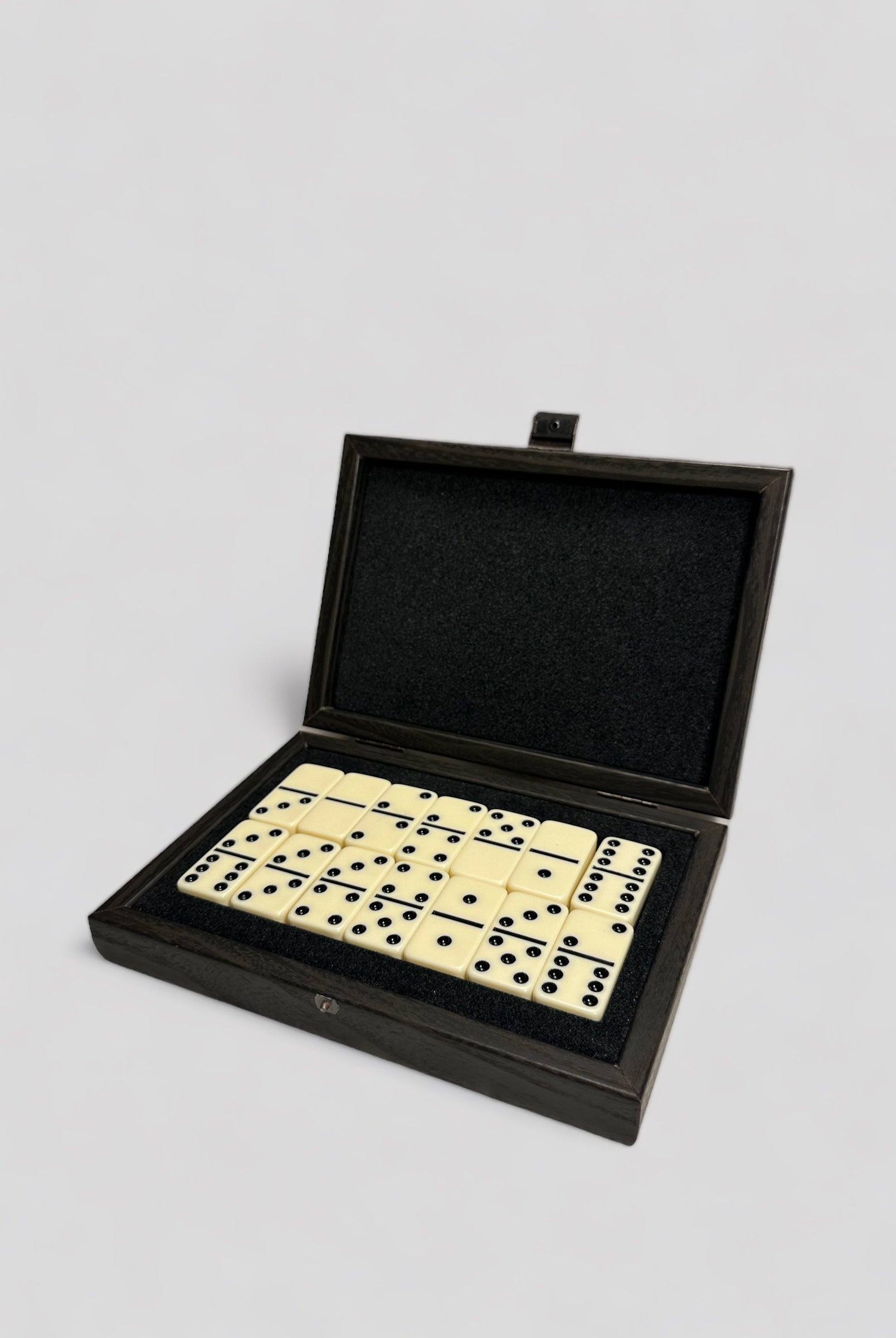 Domino Set in Black Wooden Replica Case - Cigale & Fourmi