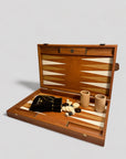 Backgammon -  Crocodile Tote and Camel Brown Letherette - Cigale &  Fourmi